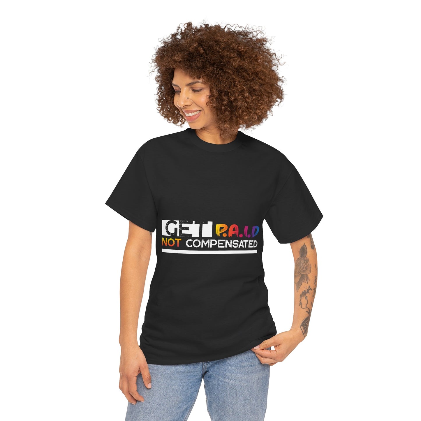 Get Paid Unisex Heavy Cotton Tee - Financial Freedom & Investment Motivation
