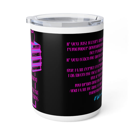 T.E.A.C.H.E.R. Motivational Insulated Coffee Mug - 10oz, Perfect for Educators, Teacher Gifts, Office Decor, Inspirational Quotes, Back to School