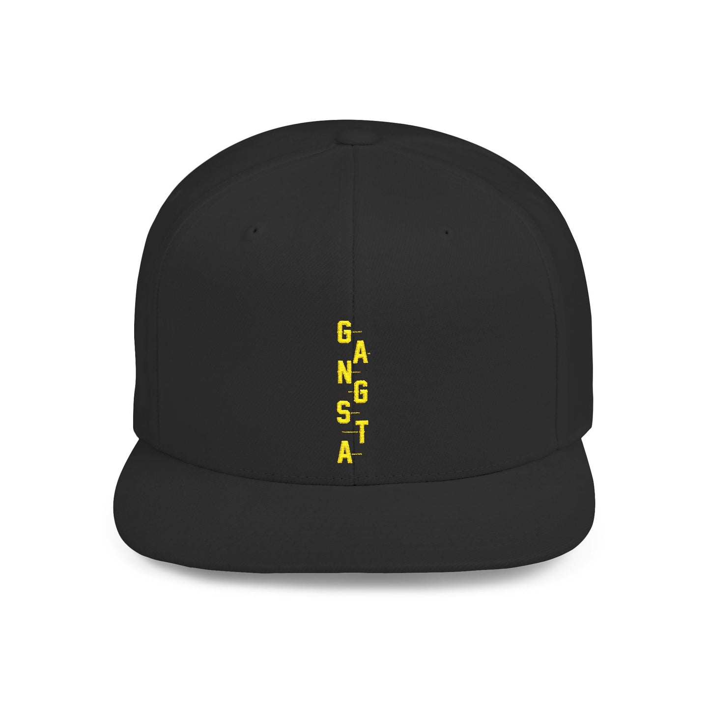 G.A.N.G.S.T.A. Flat Bill Snapback Hat, Cool Streetwear Cap for Trendy StyleS