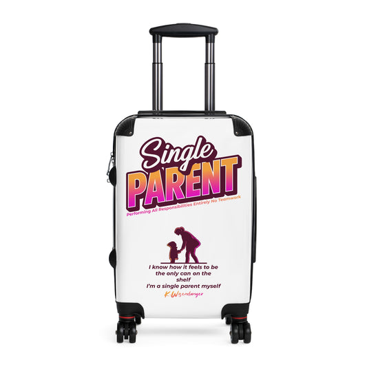 Single Parent Travel Suitcase - Bold Design for Adventurous Solo Parents, Luggage for Family Vacations, Unique Gift for Holidays