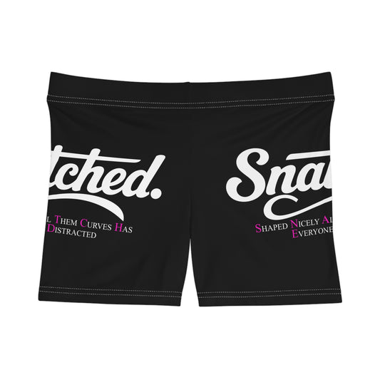 Snatched Women's Shorts — Funny Curvy Body Positive Lounge Shorts