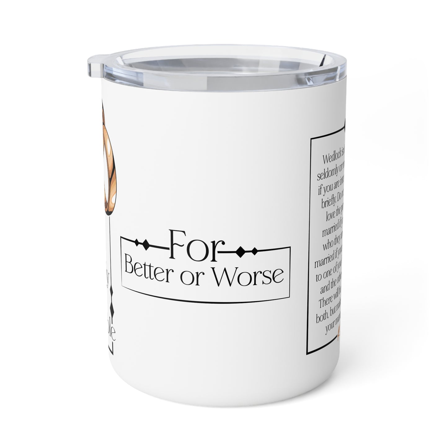 H.U.S.B.A.N.D. (His Union Should Be Absolutely Non Destructible) Insulated Coffee Mug with Love Quotes, Romantic Gift for Couples, Wedding Gift, Anniversary Present