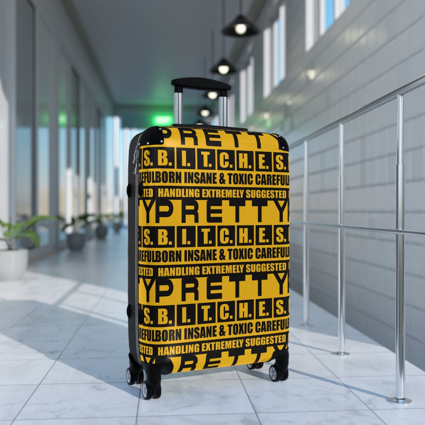 Pretty Bitches Bold Statement Suitcase for Travel Lovers, Suitcase for Women, Trendy Luggage, Unique Travel Accessory, Gift for Travelers