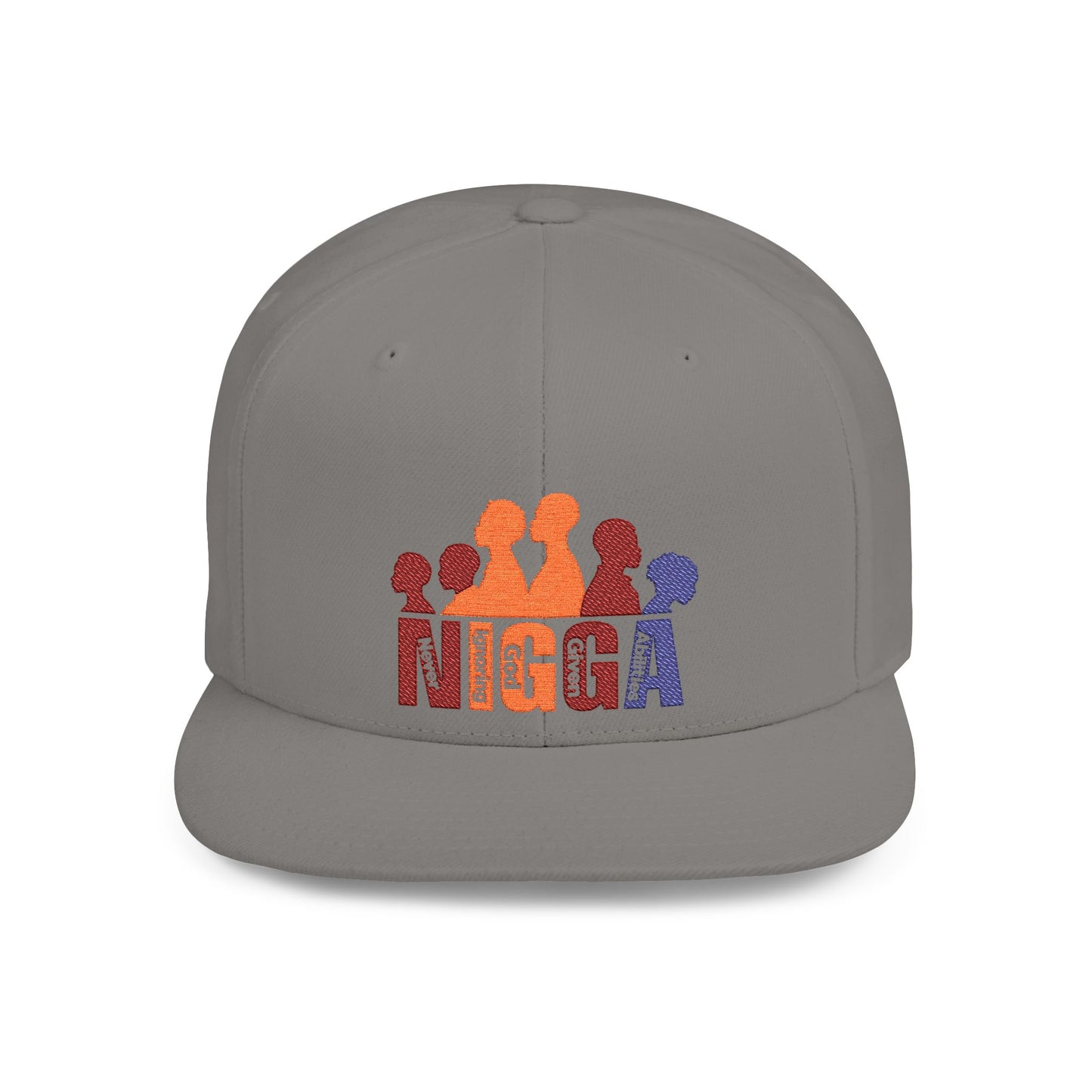 N.I.G.G.A. Flat Bill Snapback Hat, Casual Fashion for Everyday Wear