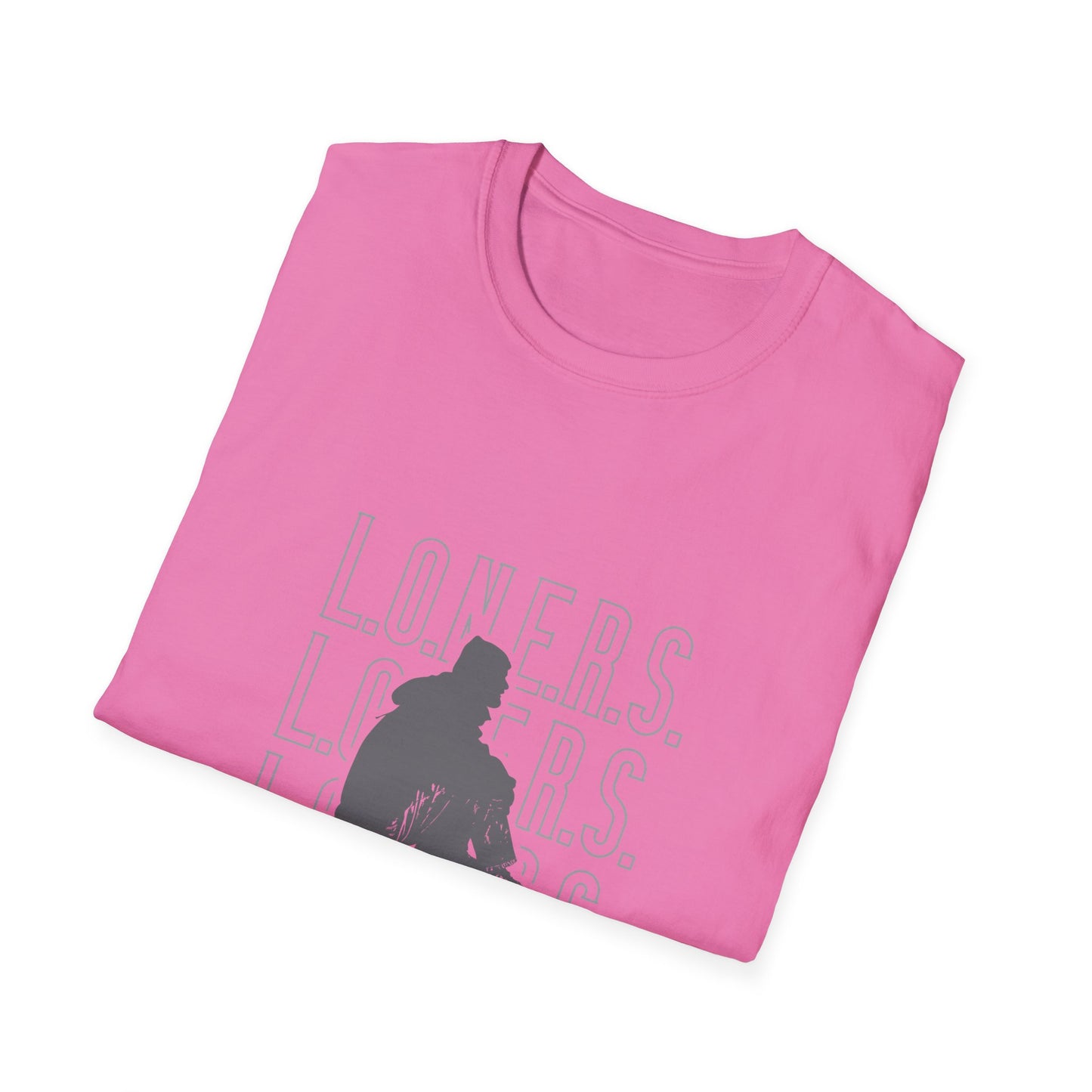 L.O.N.E.R.S. Unisex Softstyle T-Shirt | Casual Wear, Gift for Introverts, Comfortable Tee for Relaxing, Statement Shirt