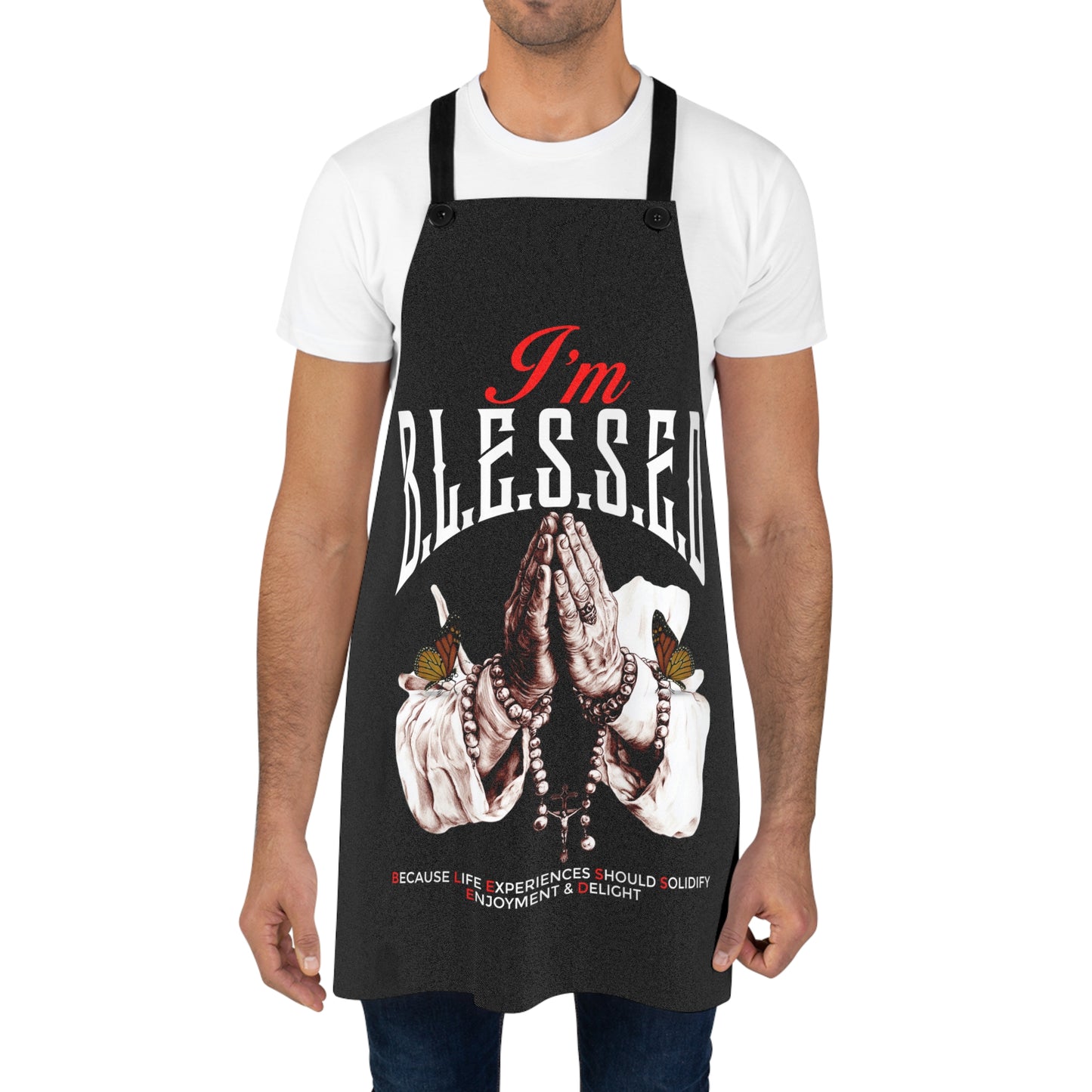I'm Blessed Apron — Religious Prayerful Cooking Apron, Faith-Based Kitchen Gift