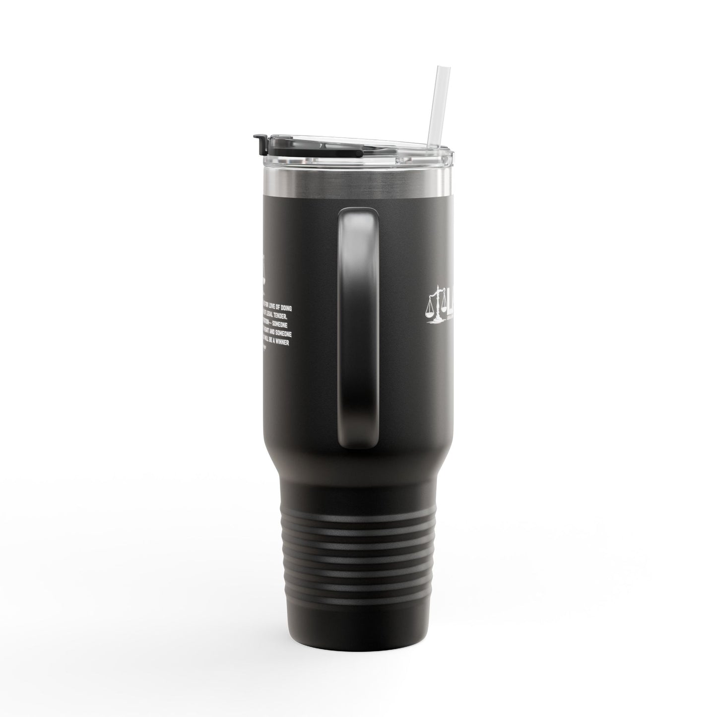 L.A.W.Y.E.R. (Legal Advocate Who's Your Exclusive Representative) Insulated Travel Mug for Lawyers, Perfect for Road Trips & Coffee Lovers, 40oz