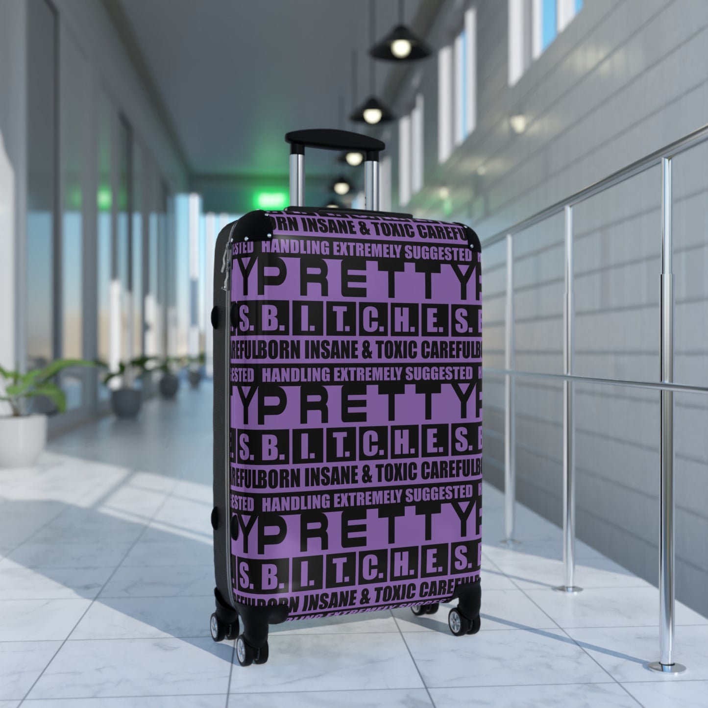 Pretty BITCHES Trendy Travel Suitcase with Bold Design, Luggage for Stylish Travelers