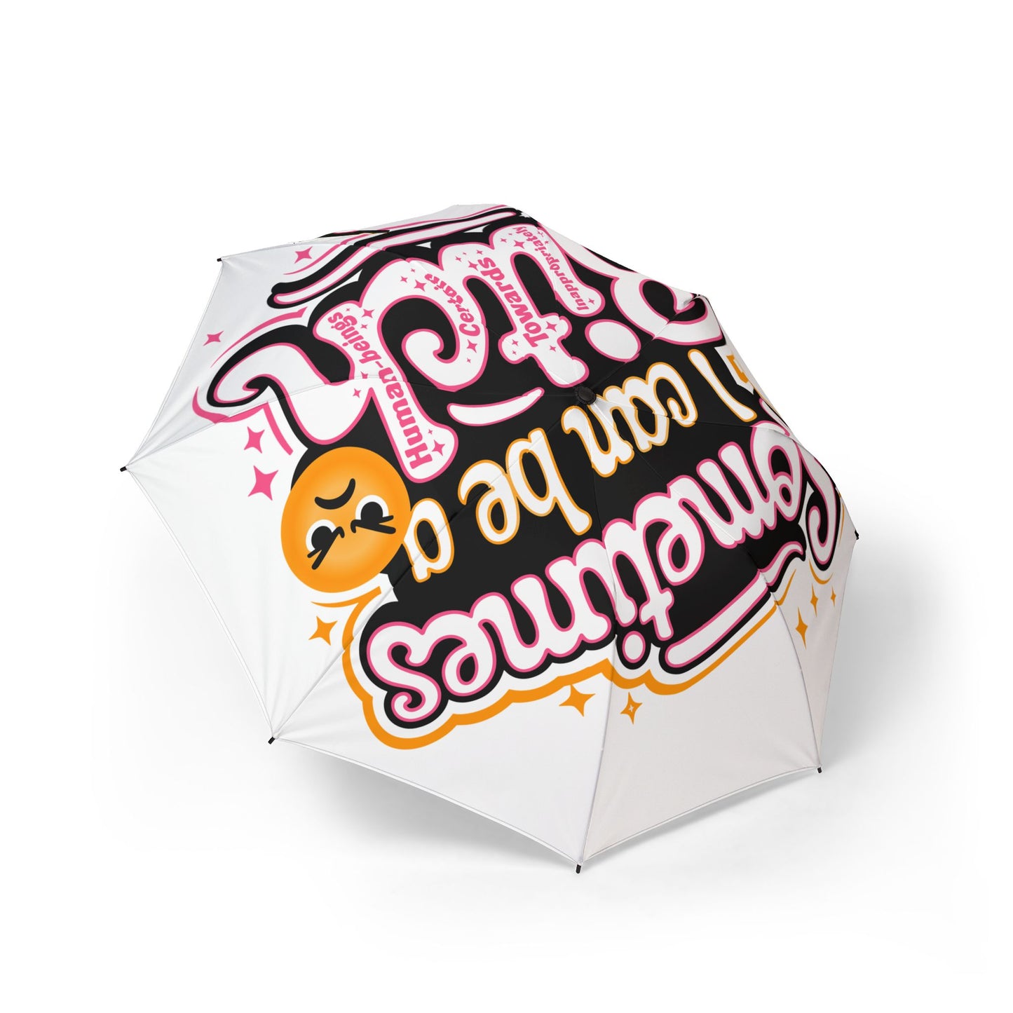Foldable Umbrella — "Sometimes I Can Be A B.I.T.C.H." Cute Emoji Compact Rain Umbrella