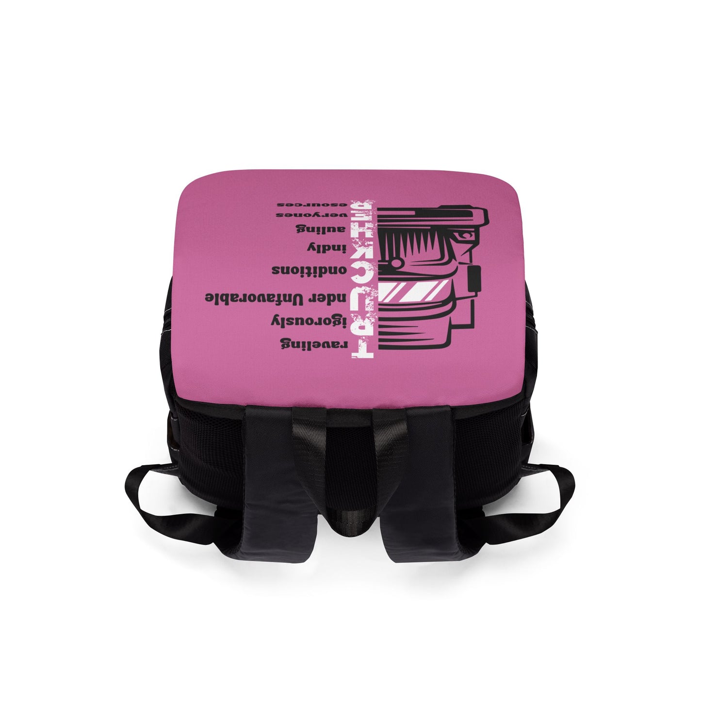 T.R.U.C.K.H.E.R. Casual Shoulder Backpack with Truck Design, Perfect for Truck Lovers