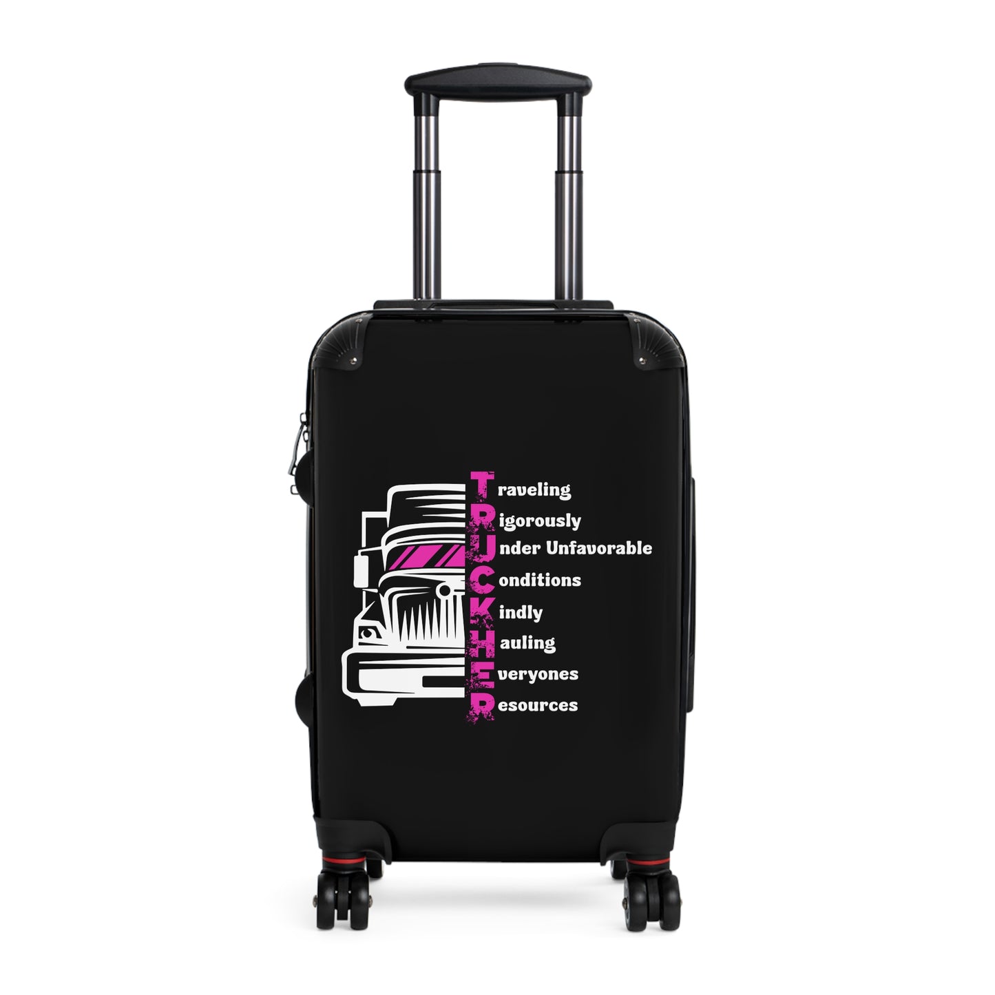Trucker Suitcase with Travel Quotes - Perfect for Adventurers, Road Trips, Holiday Gifts, and Travel Enthusiasts