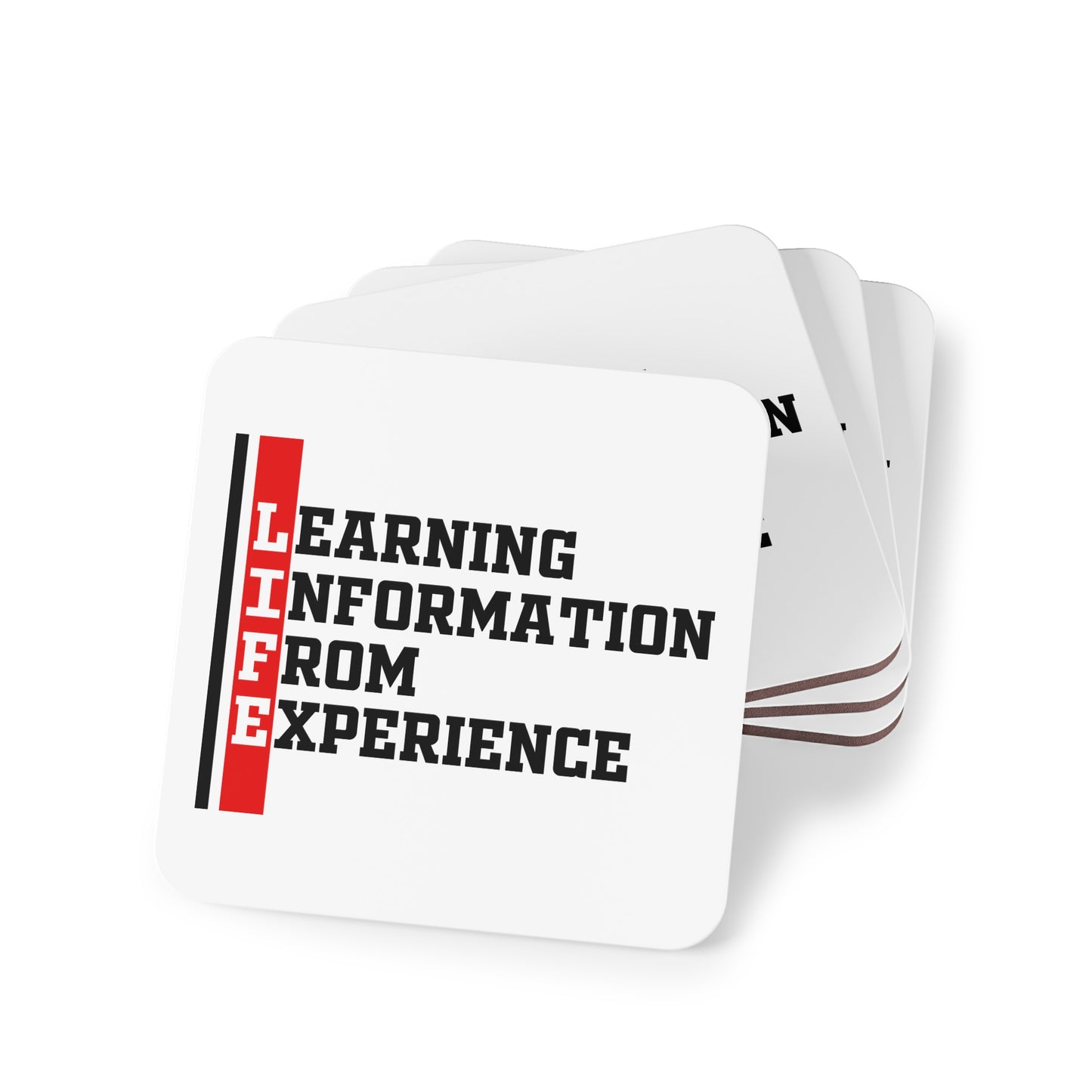 Coasters — LIFE: Learning Information From Experience Cork Drink Coasters