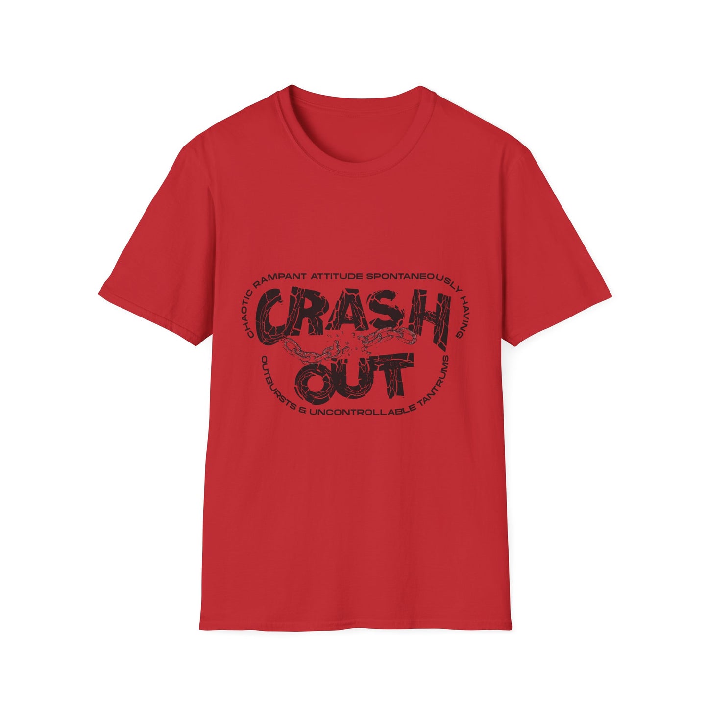 C.R.A.S.H. O.U.T. Unisex T-Shirt - Relaxed Style for Casual Days, Perfect for Everyday Wear, Gift Idea for Friends, Great for Lounging, Summer [...]