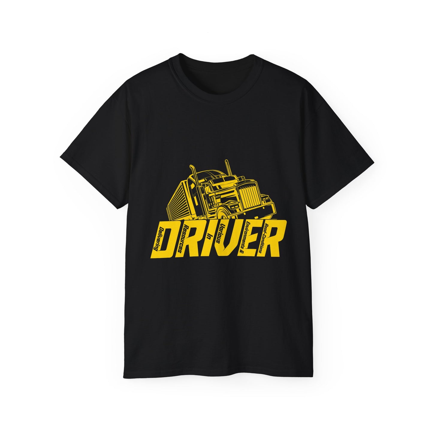 D.R.I.V.E.R. Graphic Tee - Perfect Gift for Truck Drivers and Trucking Enthusiasts