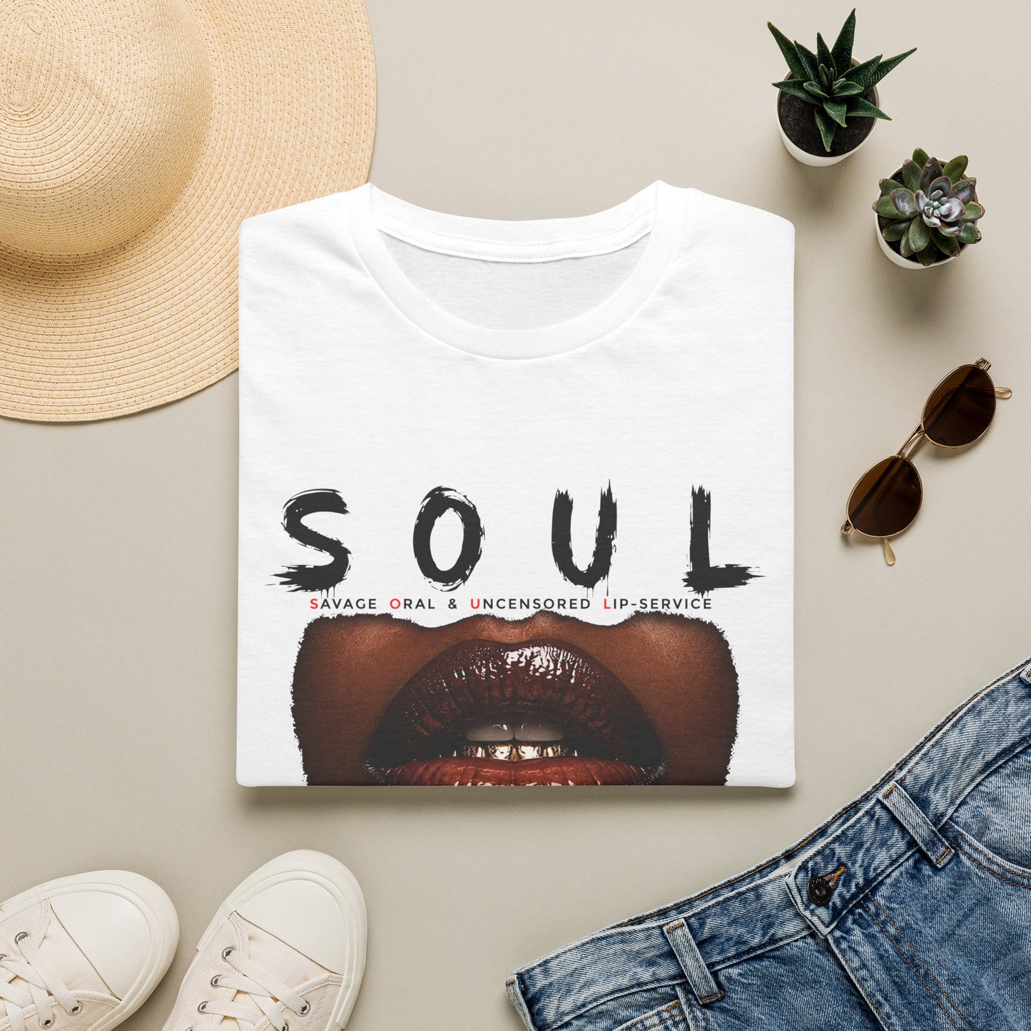 Soul Snatcher T-Shirt — Bold Graphic Lips Tee