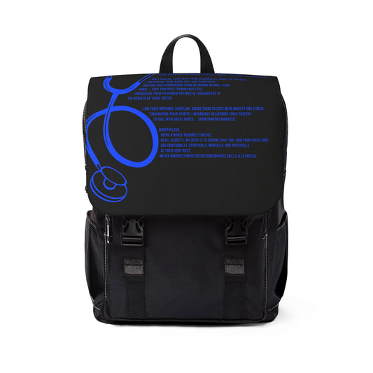 N.U.R.S.E.Stylish Unisex Casual Shoulder Backpack | Perfect for Students, Nurses, Everyday Use, Travel, and Gifts