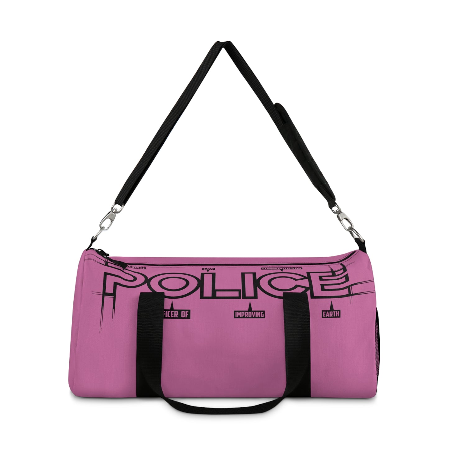 P.O.L.I.C.E. Duffel Bag with poem - Gym, Travel, Sports, Weekend Getaway, Back to School