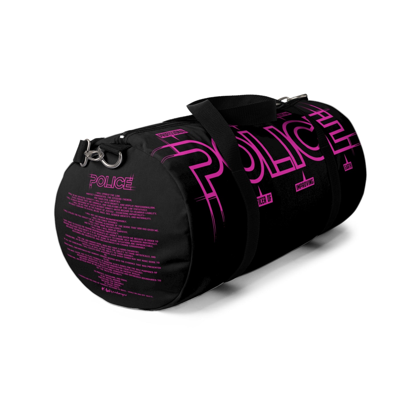 P.O.L.I.C.E. Stylish Police Duffel Bag, Gym Bag, Weekend Travel Bag, Sports Bag, Customizable Tote for Officers and Fitness Enthusiasts