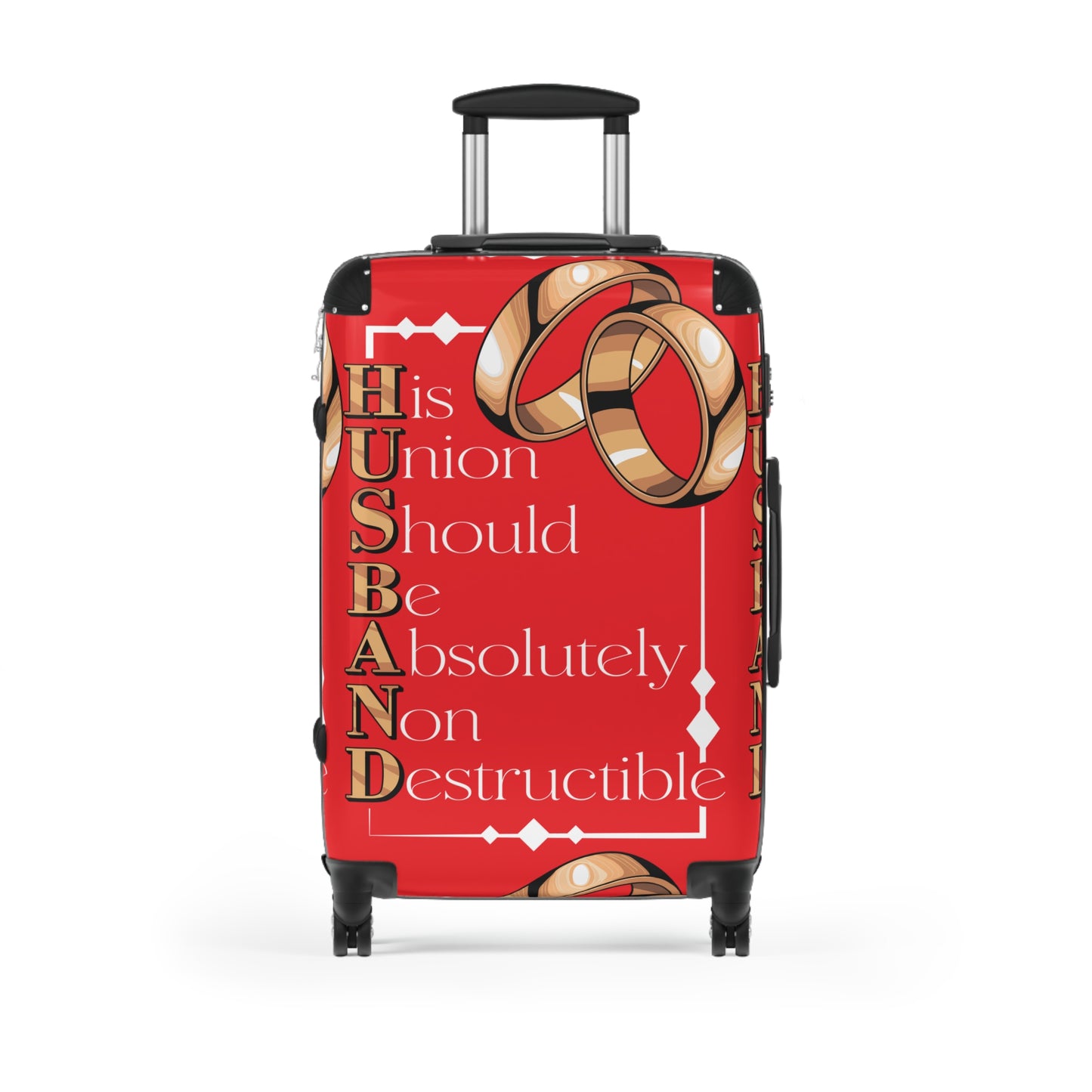 Husband Theme Suitcase | Travel Bag for Him, Unique Gift for Newlyweds, Anniversary Gift, Funny Wedding Travel