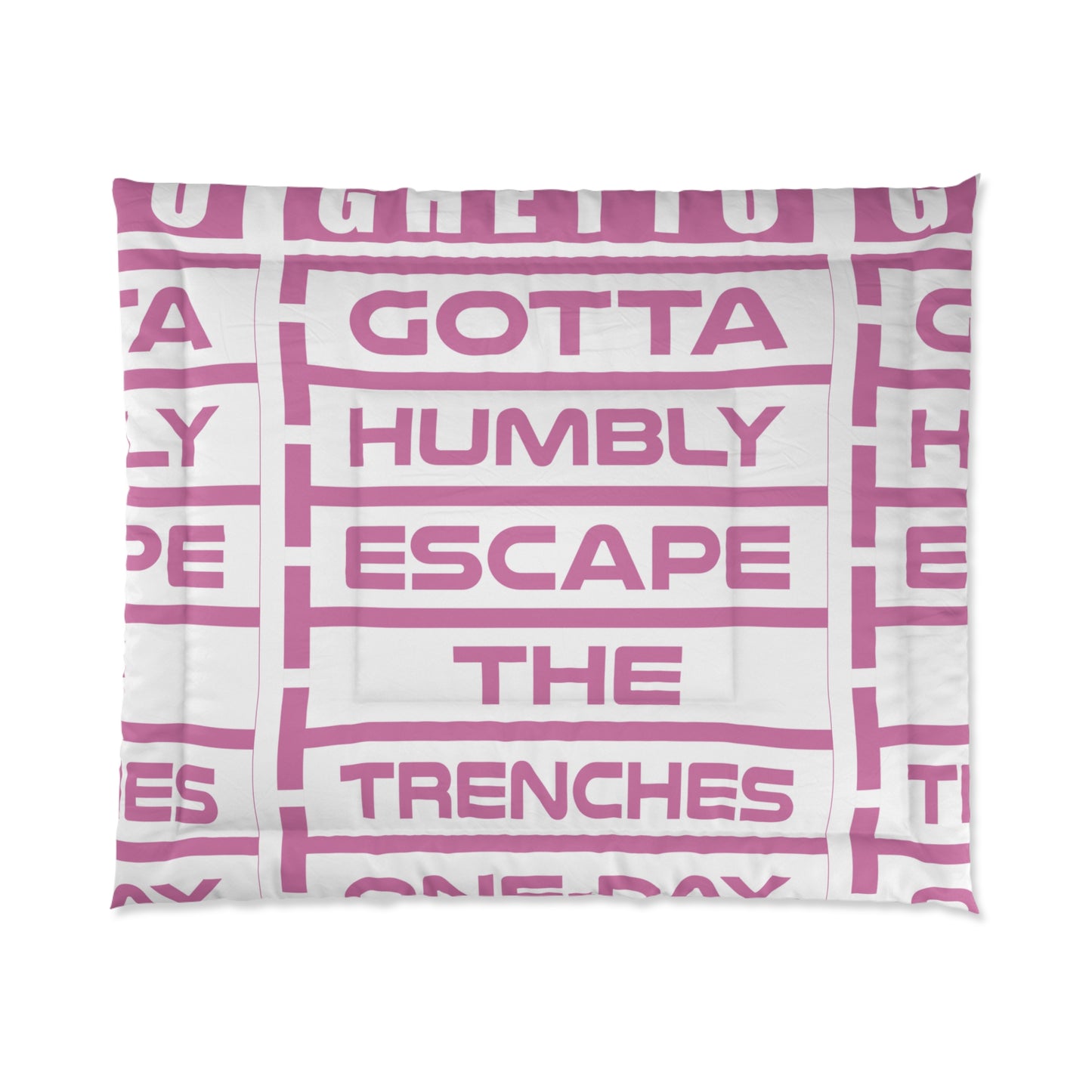 G.H.E.T.T.O. Comforter - Modern Home Decor, Funky Bedding, Gift for Teens, Unique Housewarming, Cozy Bedroom Accessory