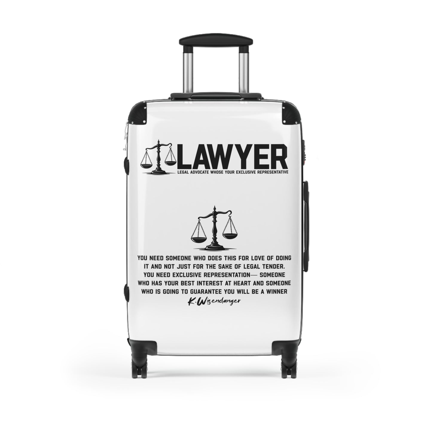 Lawyer Theme Suitcase - Perfect for Legal Professionals, Travel Gifts, Attorney Accessory, Law School Graduation, Legal Themed Gifts