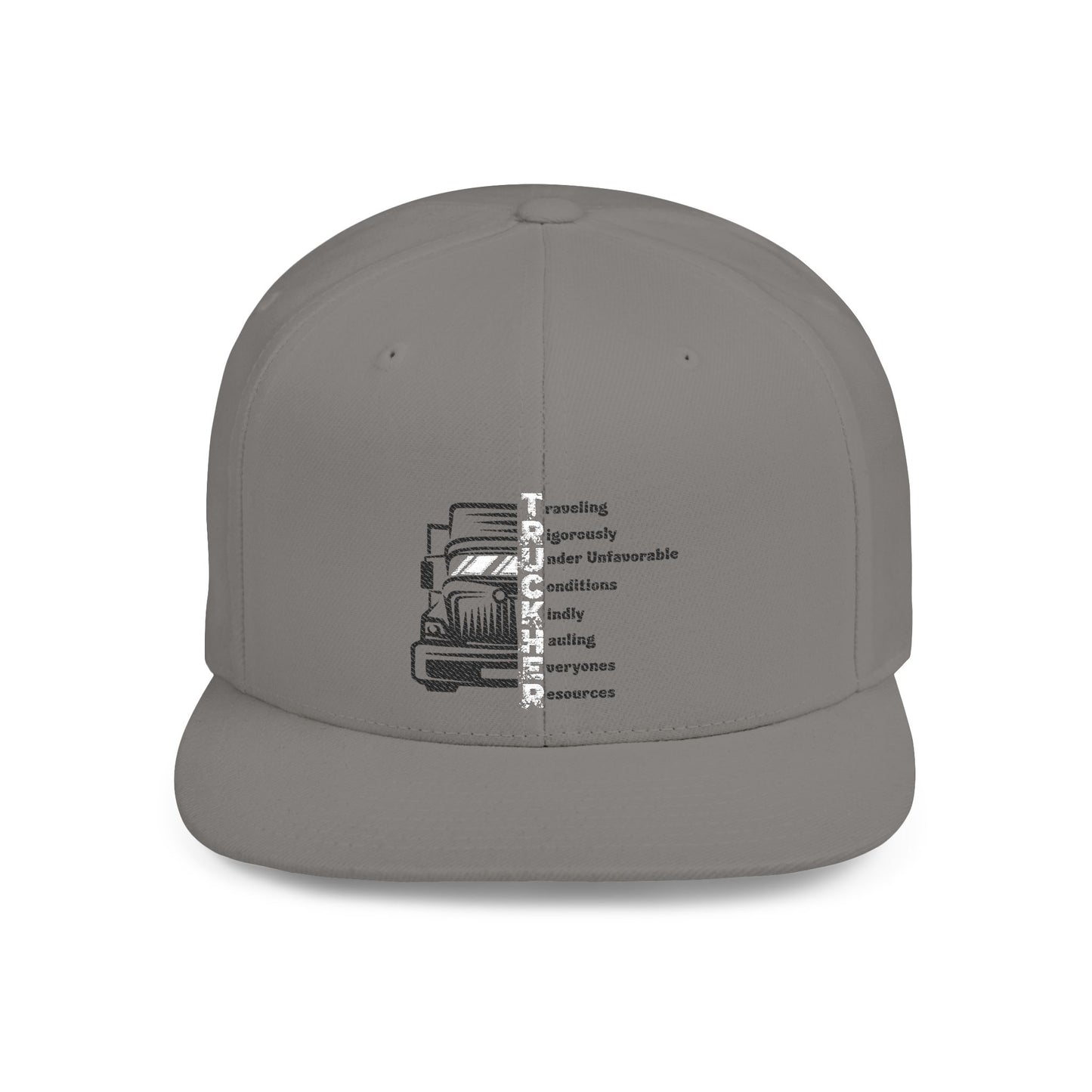 T.R.U.C.K.H.E.R. Flat Bill Snapback | Cool Hat for Outdoor Adventures, Perfect for Women, Gift for Truck Enthusiasts, Road [...]