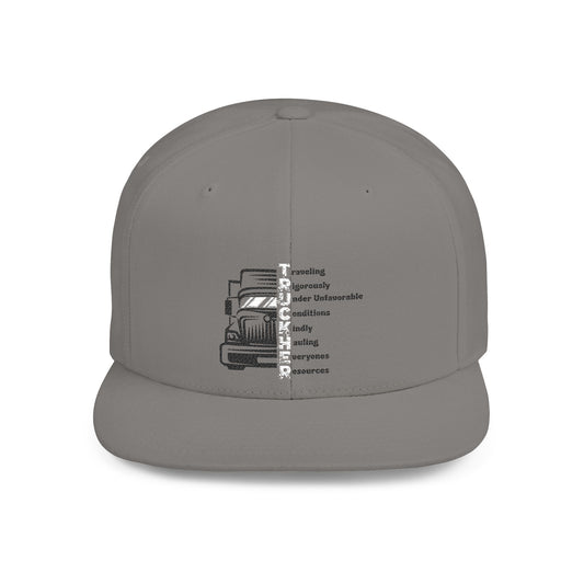 T.R.U.C.K.H.E.R. Flat Bill Snapback | Cool Hat for Outdoor Adventures, Perfect for Women, Gift for Truck Enthusiasts, Road [...]