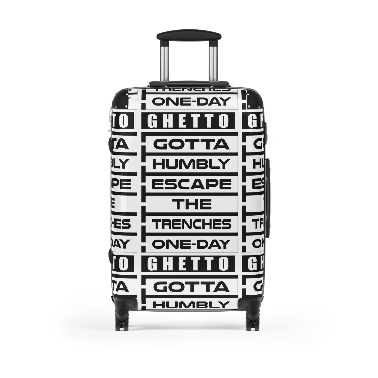 G.H.E.T.T.O. Travel Suitcase - Ghetto Escape One-Day Design, Luggage, Vacation Essential, Gift For Travelers, Urban Travel Gear