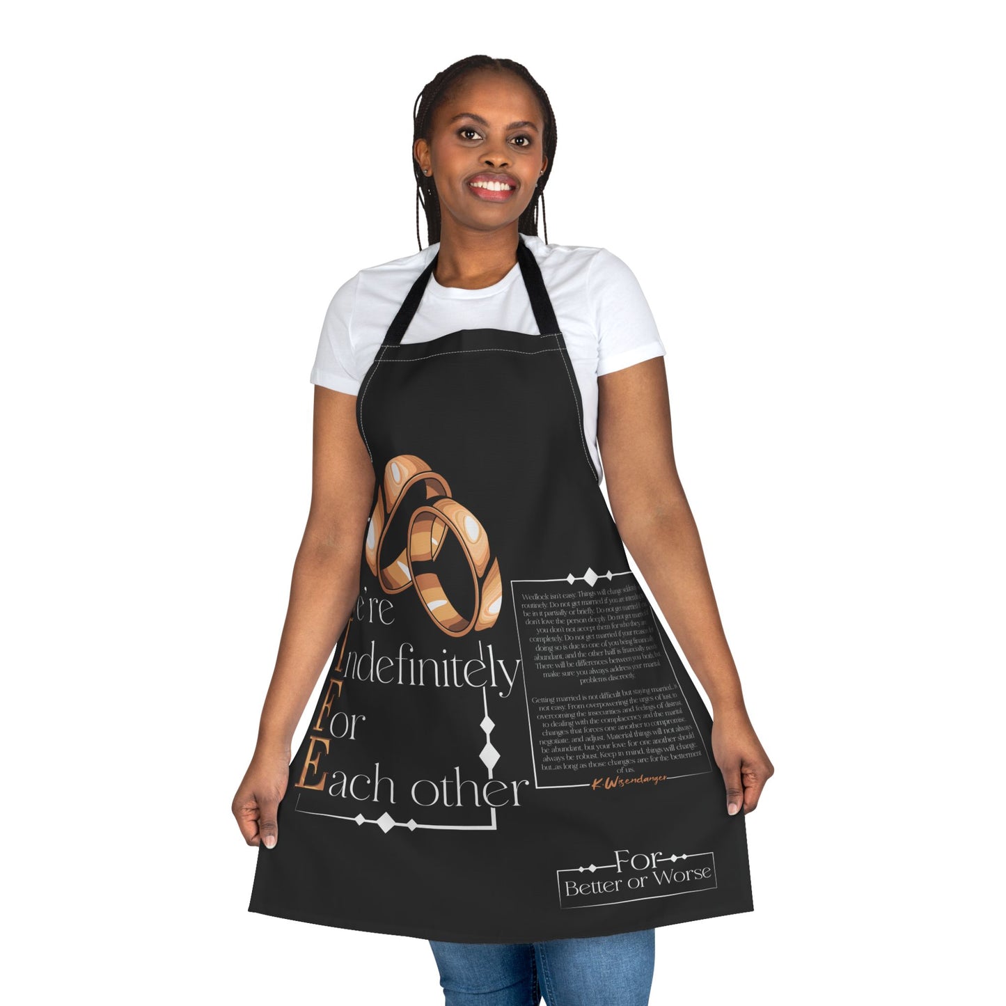 PREMIUM Wife We're Indefinitely For Each Other Apron – Romantic Wedding Anniversary Cooking Apron