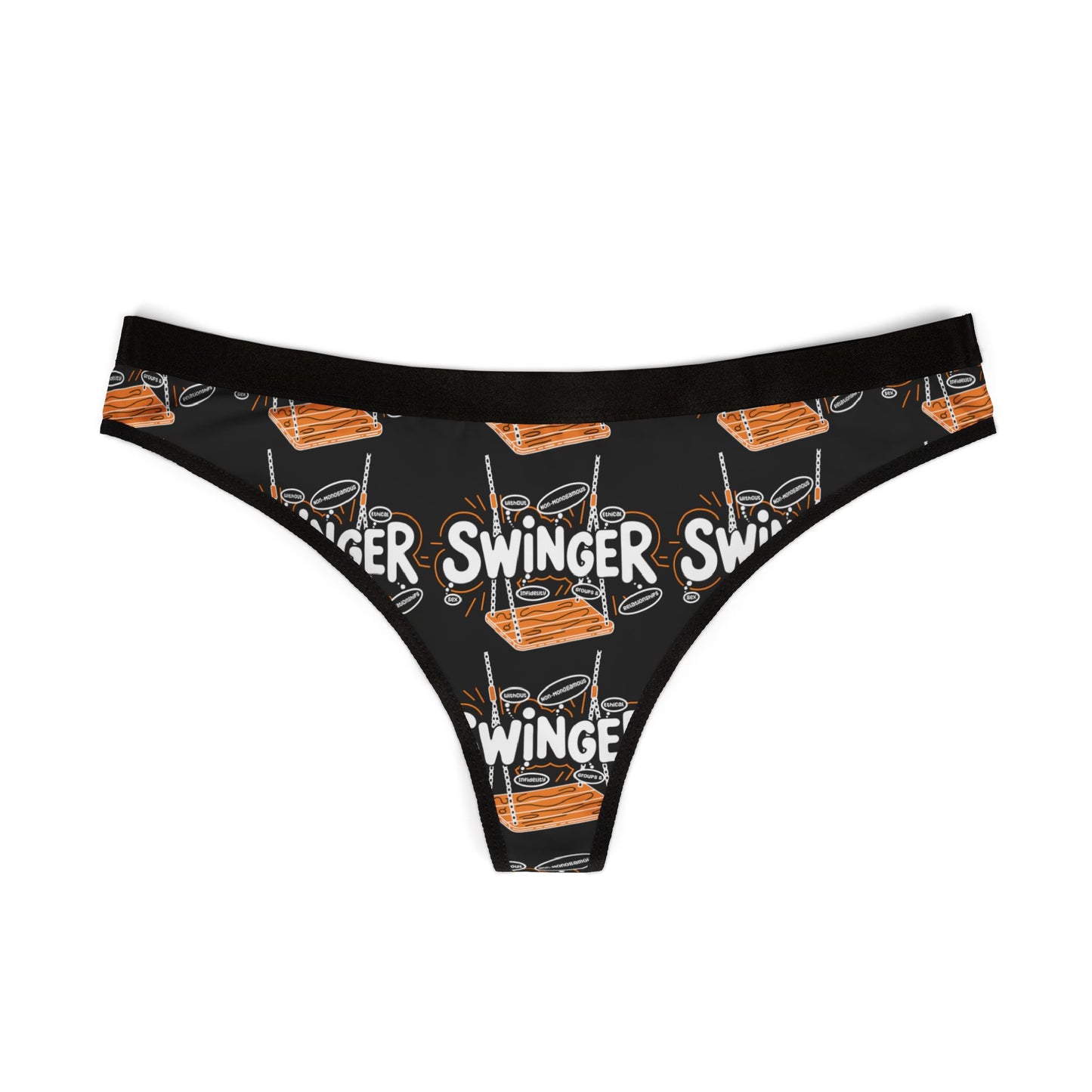 Swinger Women's Thongs, Fun Lingerie, Cheeky Underwear, Flirty Gift, Party Wear