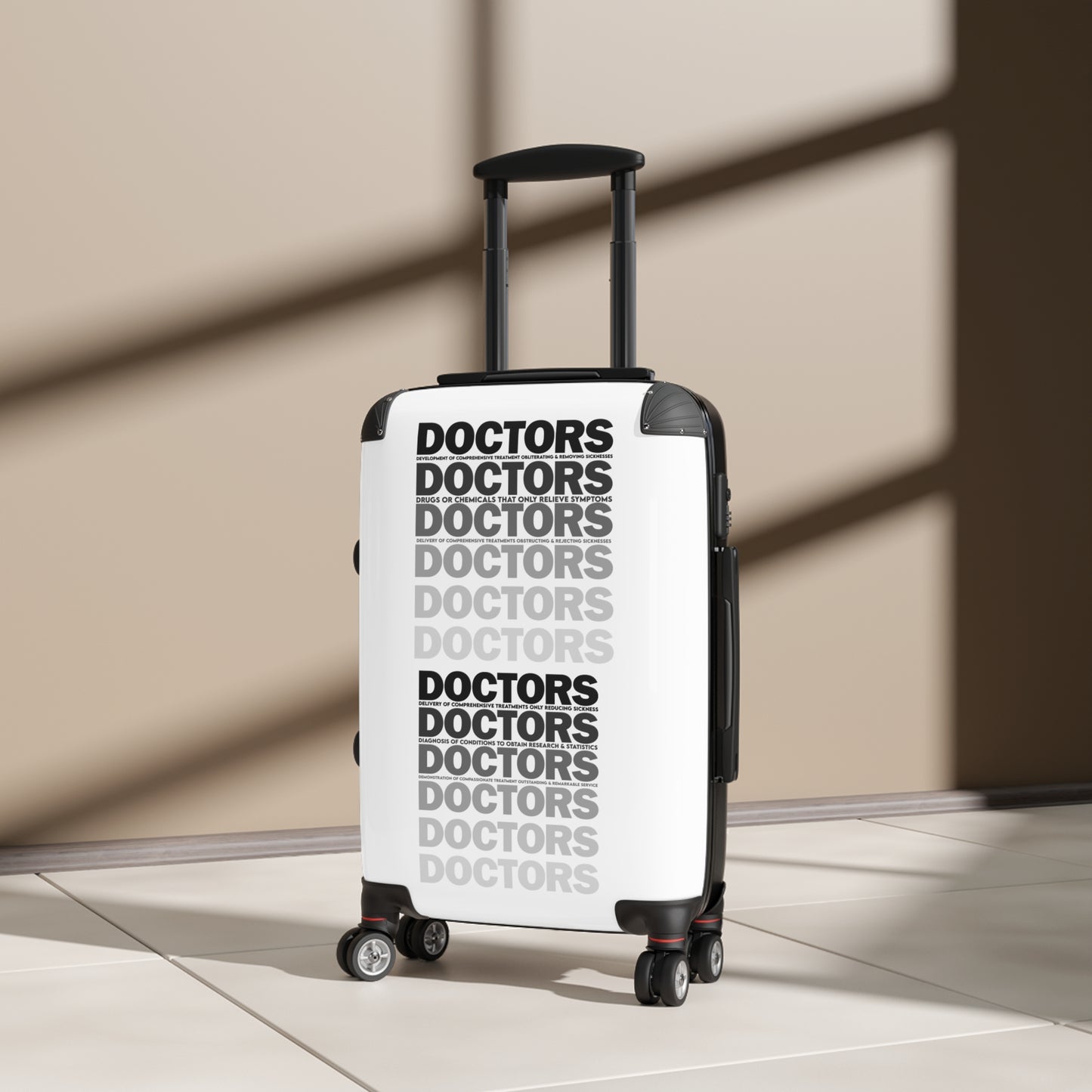 Doctor Themed Suitcase - Travel Luggage for Healthcare Professionals, Unique Travel Gift, Medical Doctor Suitcase, Stylish and Practical