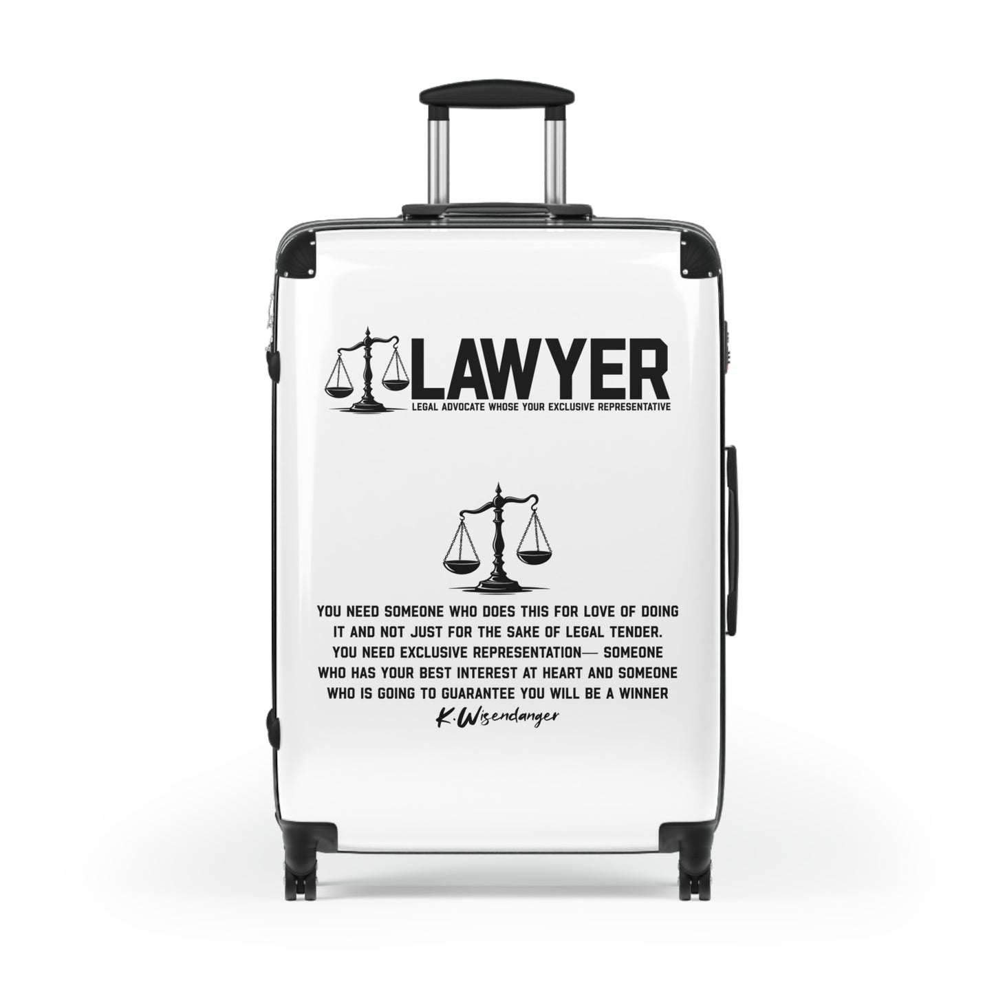 Lawyer Theme Suitcase - Perfect for Legal Professionals, Travel Gifts, Attorney Accessory, Law School Graduation, Legal Themed Gifts