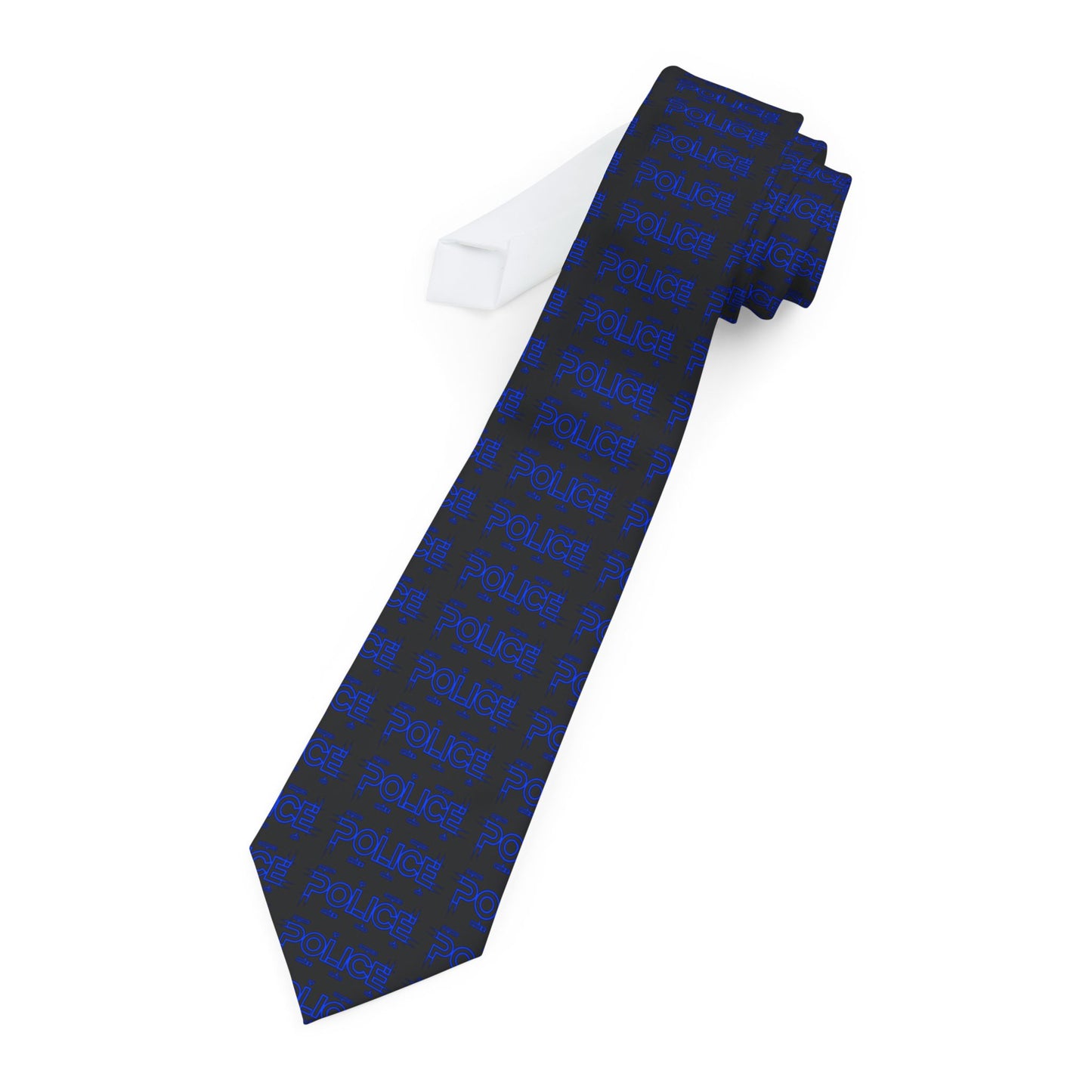 P.O.L.I.C.E. Stylish Necktie | Elegant Tie for Men, Business Attire, Wedding Accessory, Gift for Him, Formal Events
