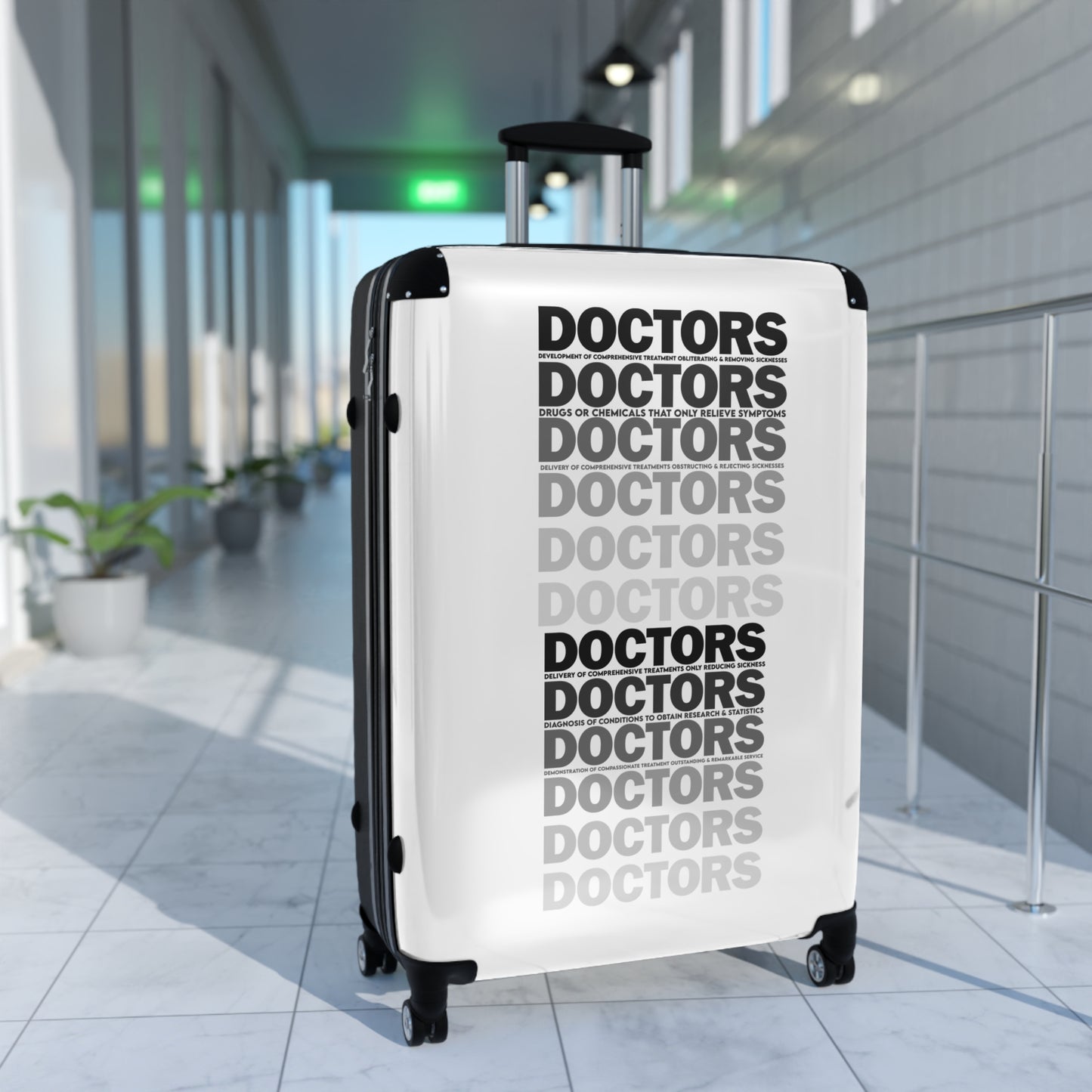 Doctor Themed Suitcase - Travel Luggage for Healthcare Professionals, Unique Travel Gift, Medical Doctor Suitcase, Stylish and Practical