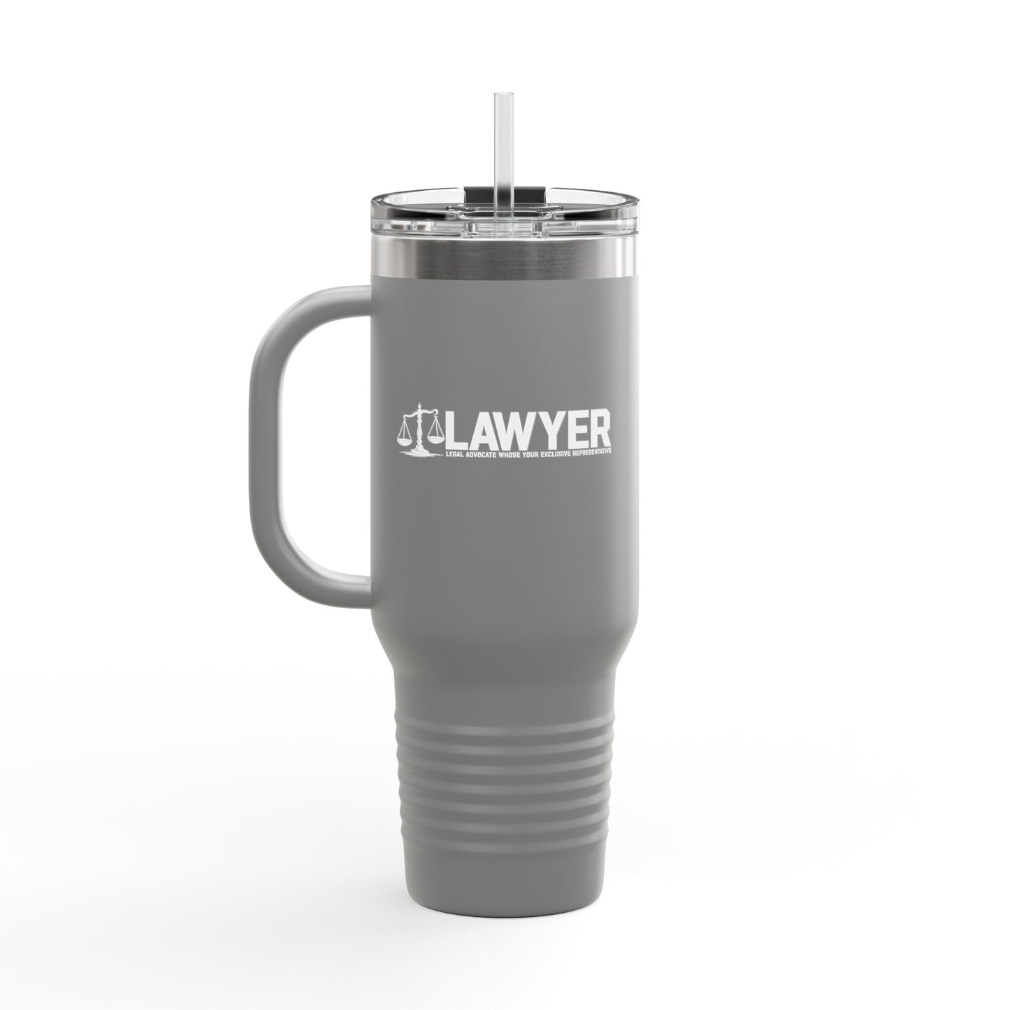 L.A.W.Y.E.R. (Legal Advocate Who's Your Exclusive Representative) Insulated Travel Mug for Lawyers, Perfect for Road Trips & Coffee Lovers, 40oz