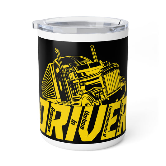 Truck D.R.I.V.E.R. Insulated Coffee Mug - Perfect Gift for Truckers, Ride Share Drivers, Driving Enthusiasts