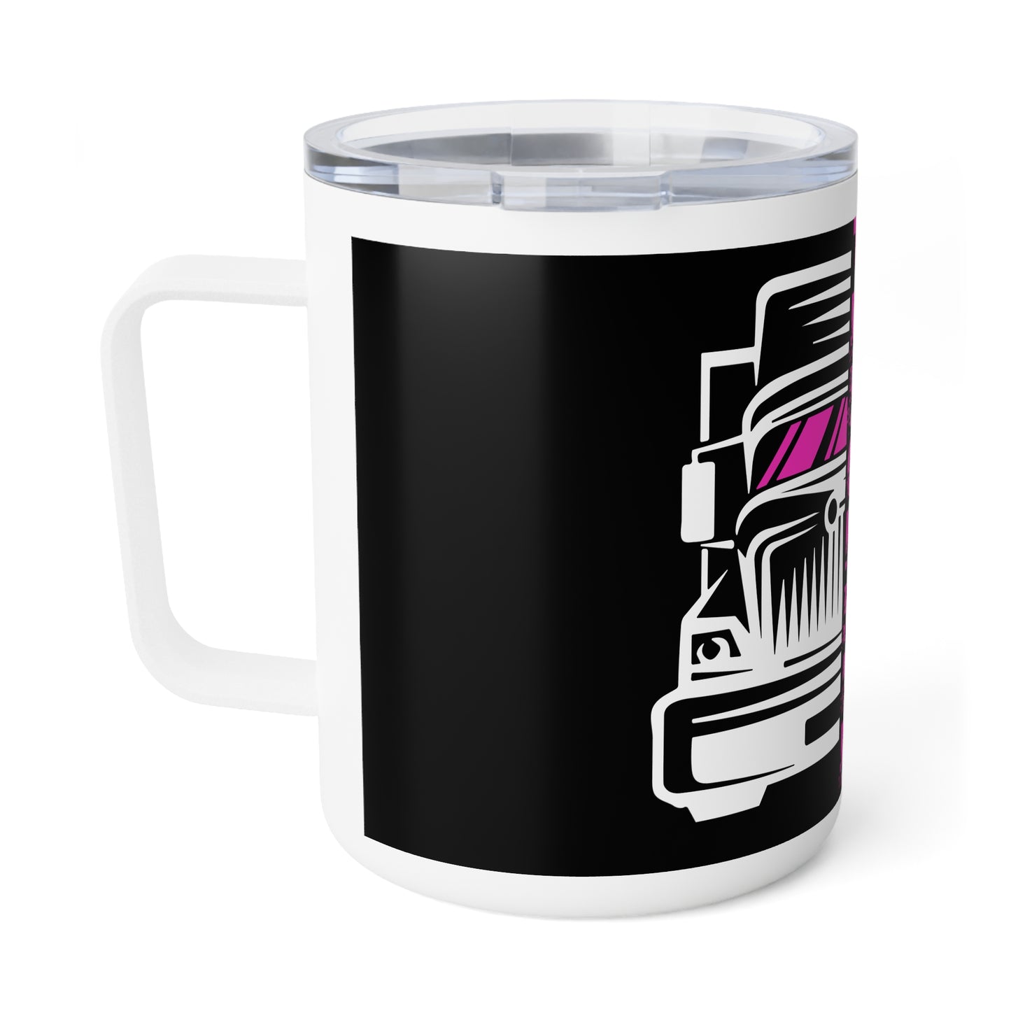 TruckHer Insulated Coffee Mug, 10oz - Perfect Gift for Female Truck Drivers, Unique Coffee Cup, Durable Insulated Drinkware