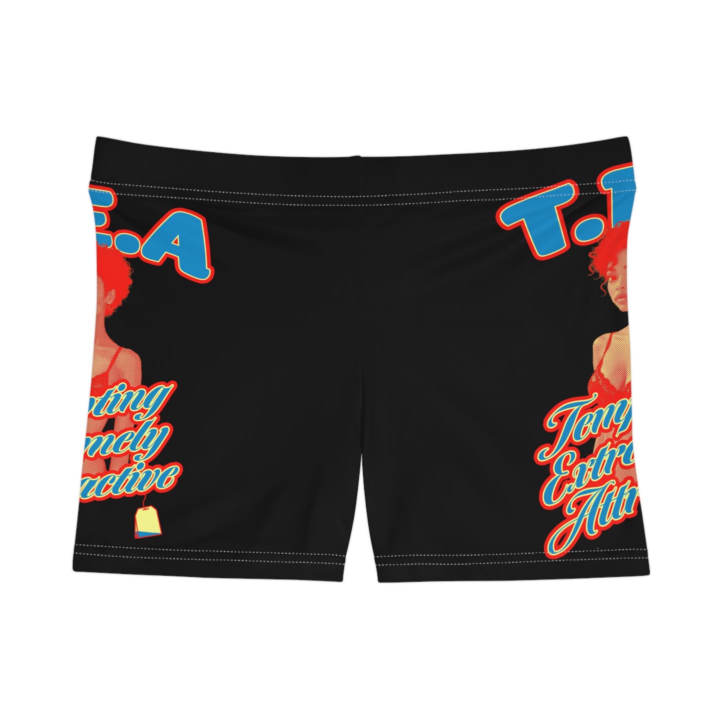 Body T.E.A. Bold Women's Shorts with Eye-Catching Design, Comfortable Summer Wear, Beach Days, Pool Parties, Casual Style