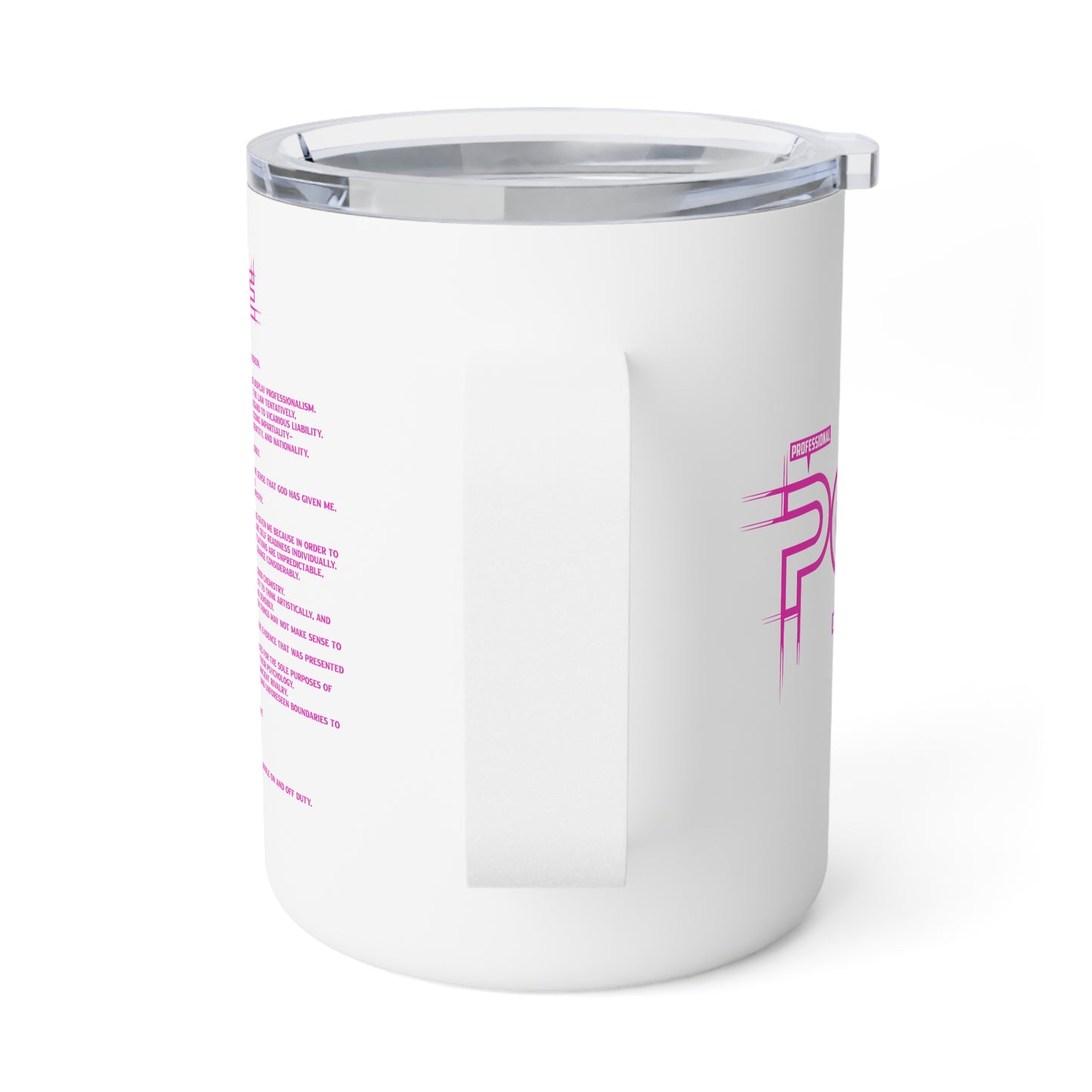 P.O.L.I.C.E. (Professional Officer of Law Improving Communities on Earth) Vibrant Insulated Coffee Mug | Unique Gift for Law Enforcement