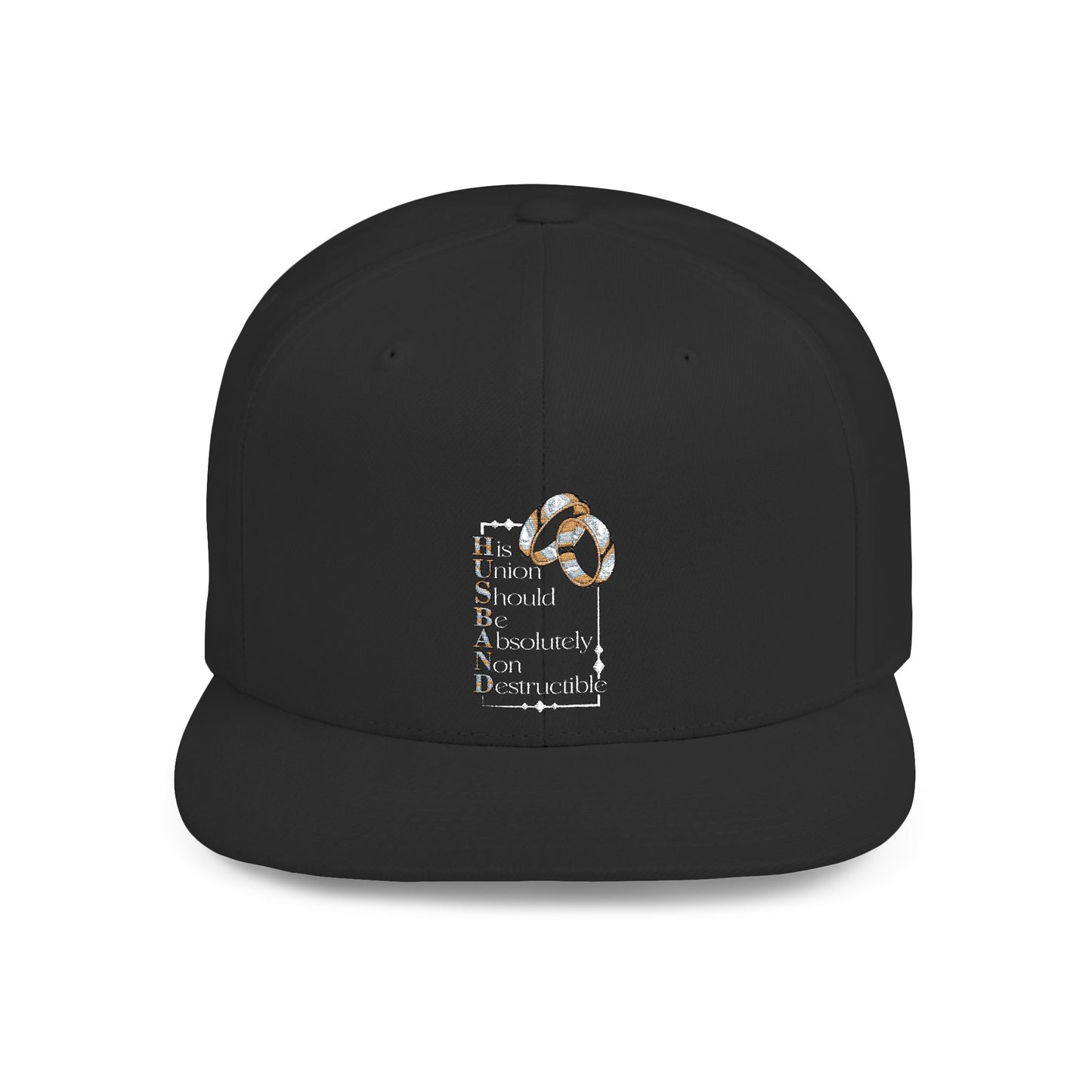 H.U.S.B.A.N.D. Stylish Flat Bill Snapback Hat | Perfect for Events, Casual Wear, Gifts, and Holidays | Custom Design Cap with Unique Style