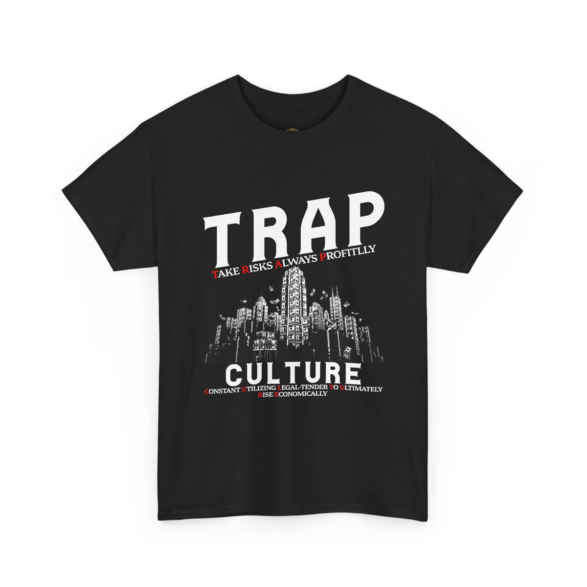 Trap Culture Tee — Urban Cityscape Streetwear T‑Shirt