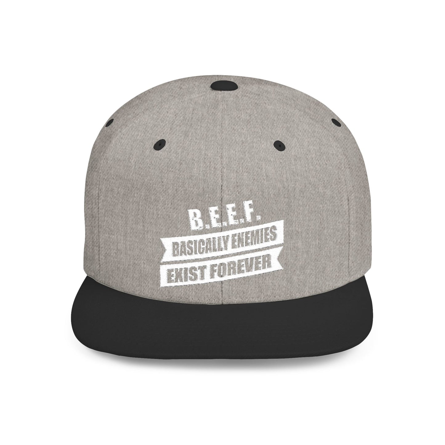B.E.E.F. Flat Bill Snapback Hat, Casual Cap for Trendsetters, Adjustable Snapback, Perfect Gift for Birthdays, Streetwear Style, [...]