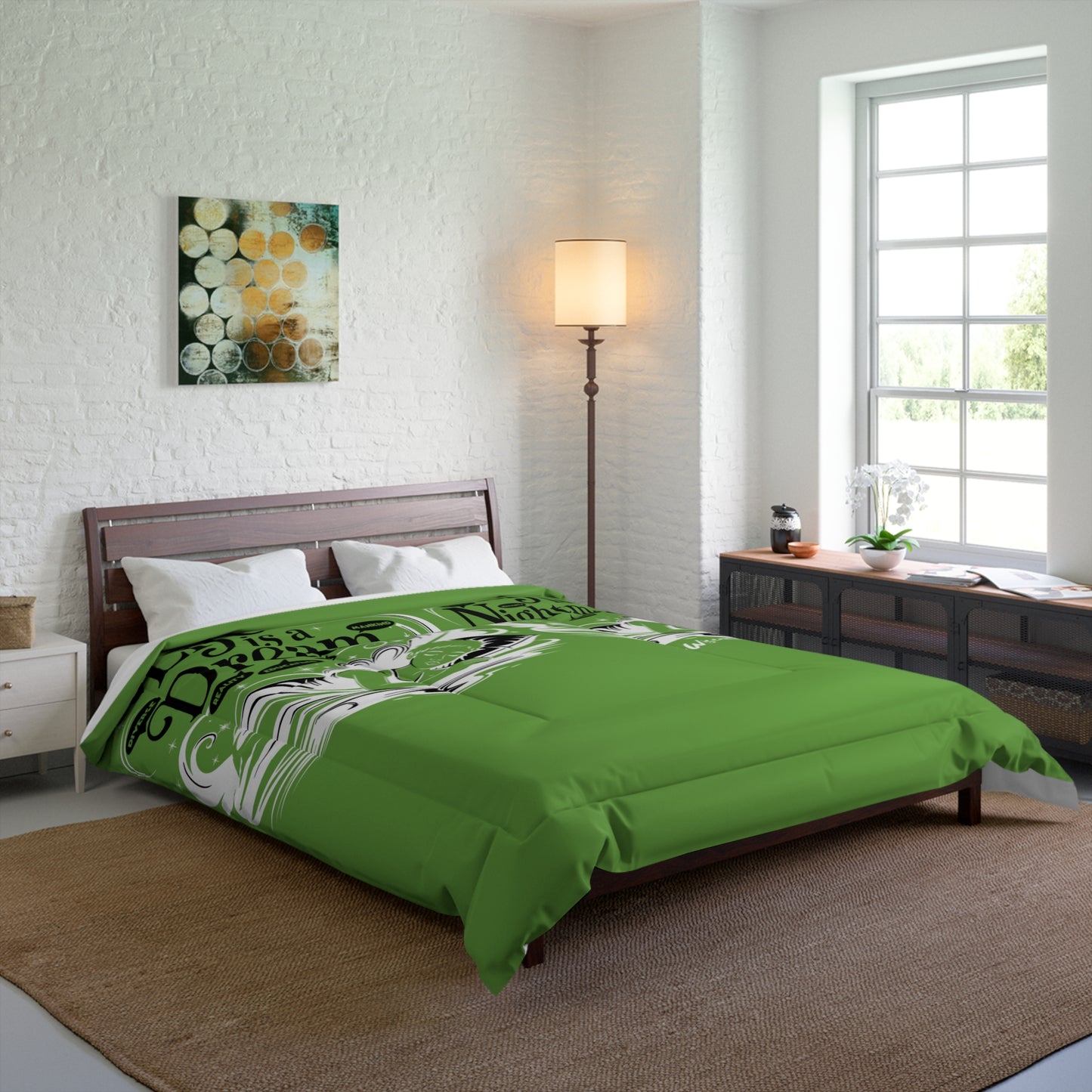 Life is a Dream Comforter, Decorative Bedding Cover, Cozy Bedroom Upgrade, Sleep Decor, Fun Gift for Dreamers, Unique Bedroom Accessory