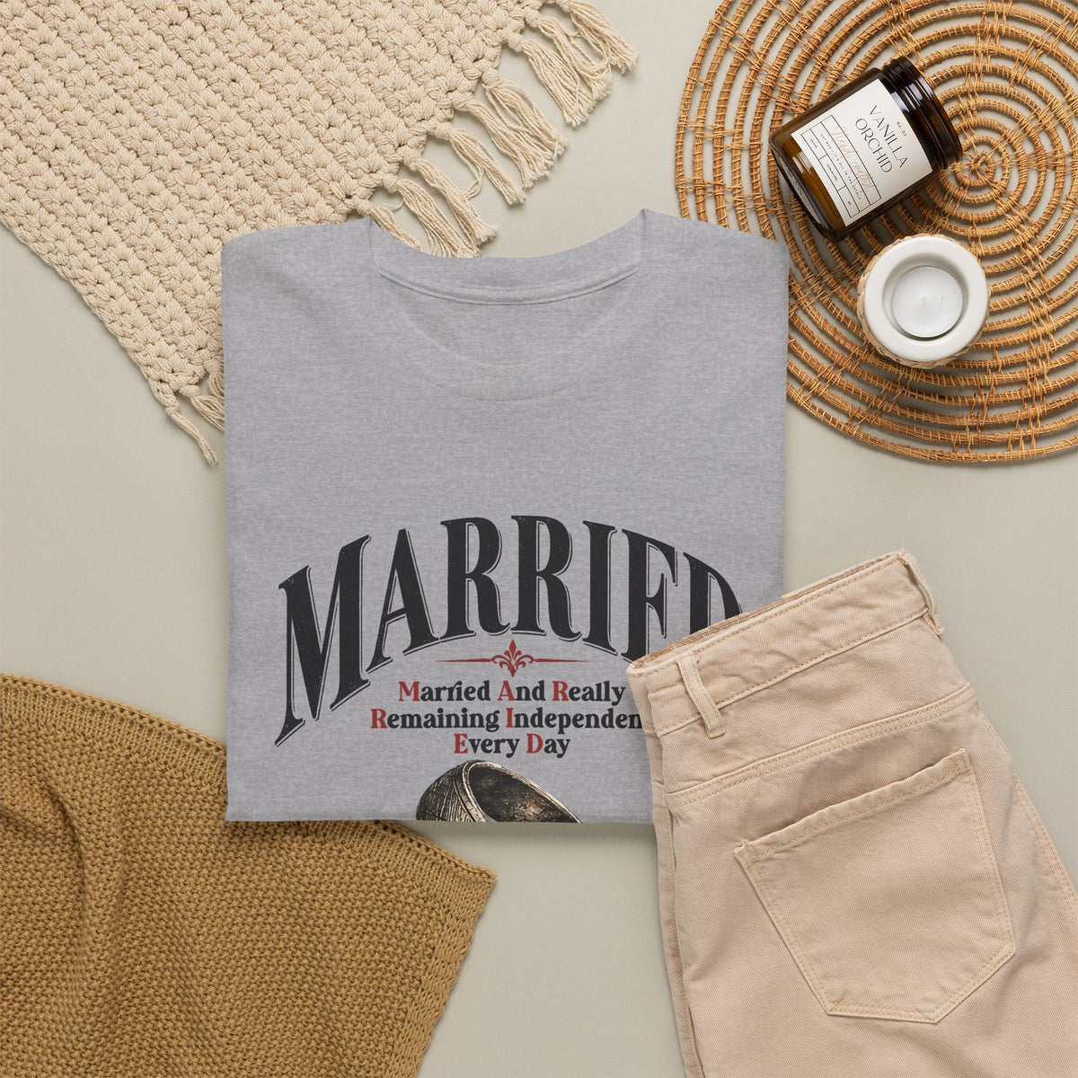 Married But Single T-Shirt — Funny Wedding Ring Humor Tee