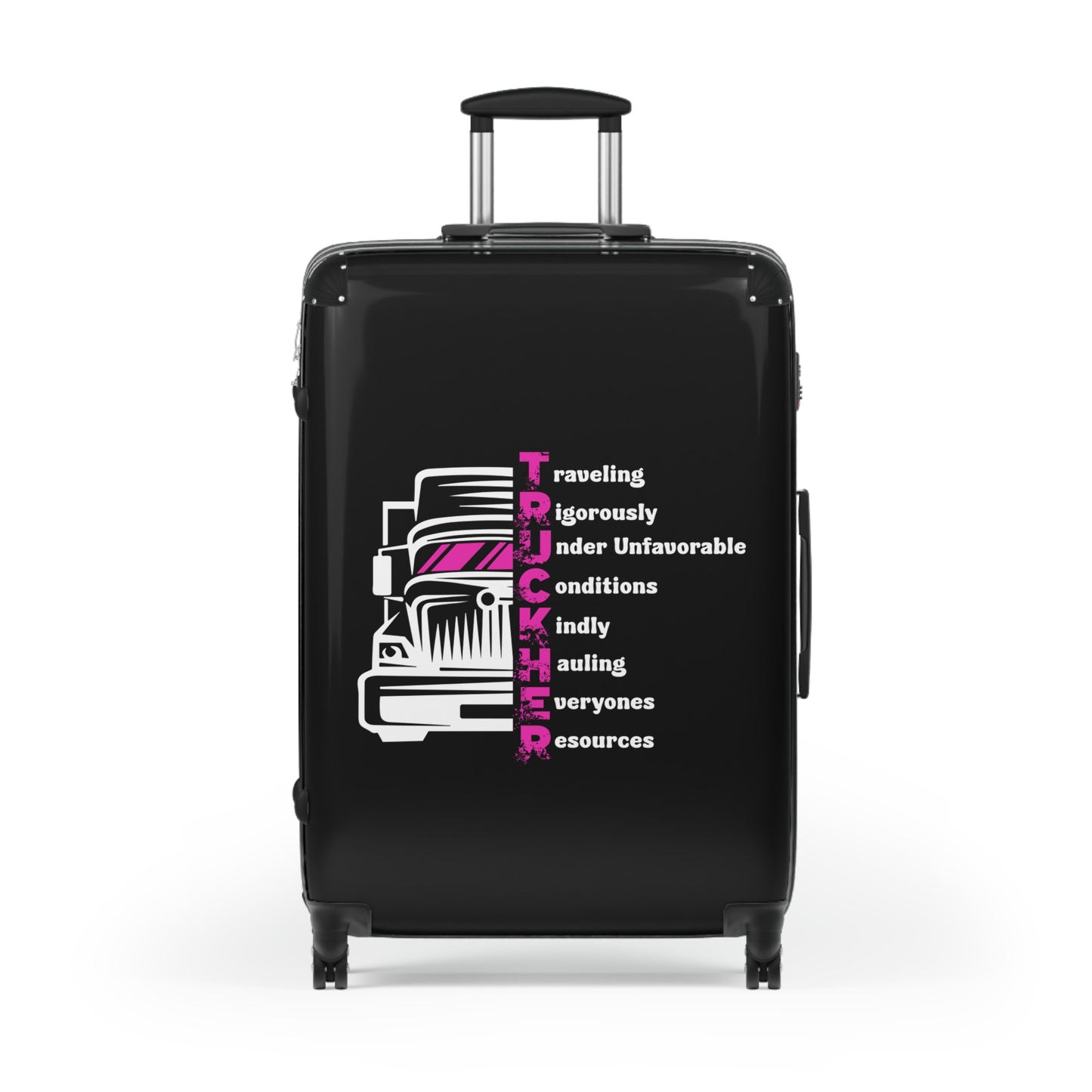 Trucker Suitcase with Travel Quotes - Perfect for Adventurers, Road Trips, Holiday Gifts, and Travel Enthusiasts