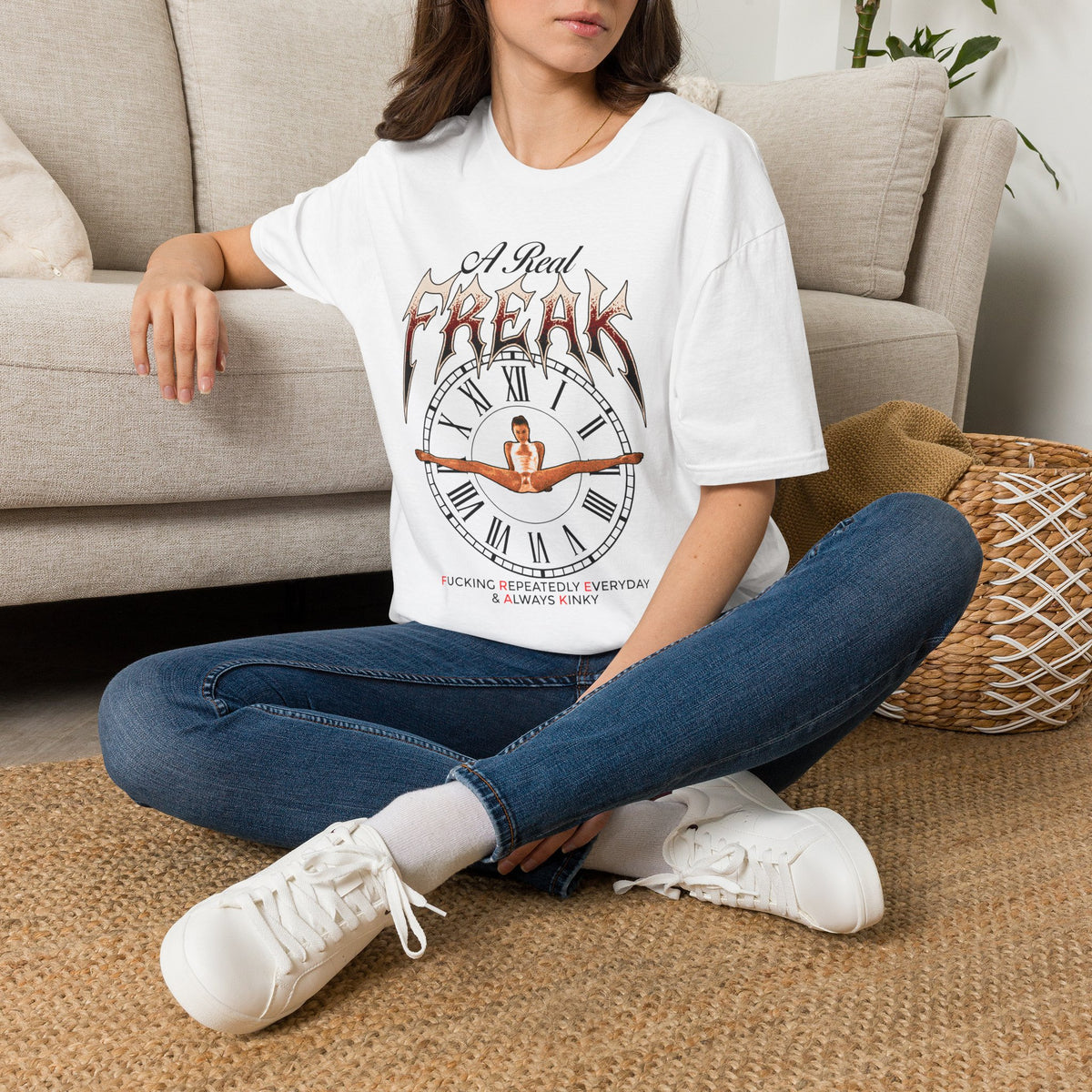 Freak Graphic T-Shirt — Edgy Retro Logo Tee with Bold Typography