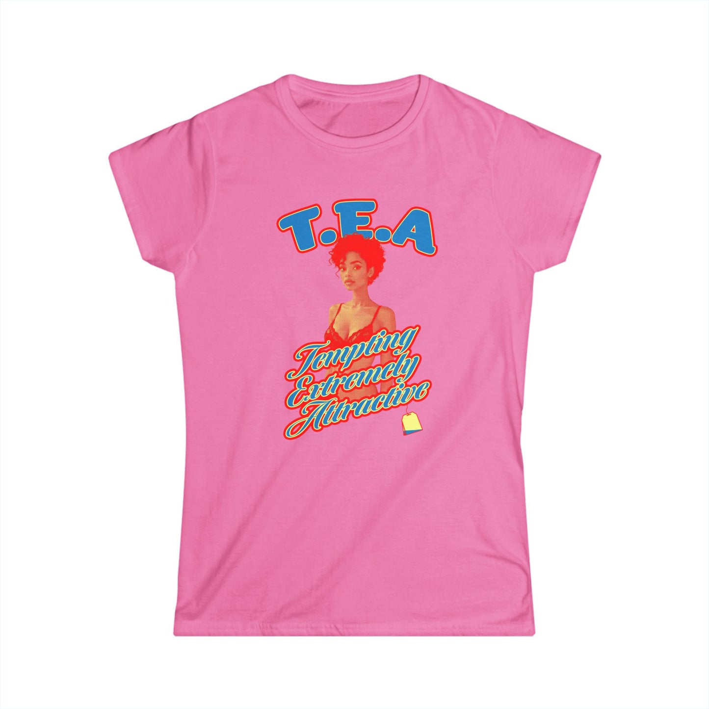 Body T.E.A. Women's Softstyle Tee - Fun and Flirty Graphic Shirt for Everyday Wear, Gifts & Festivals