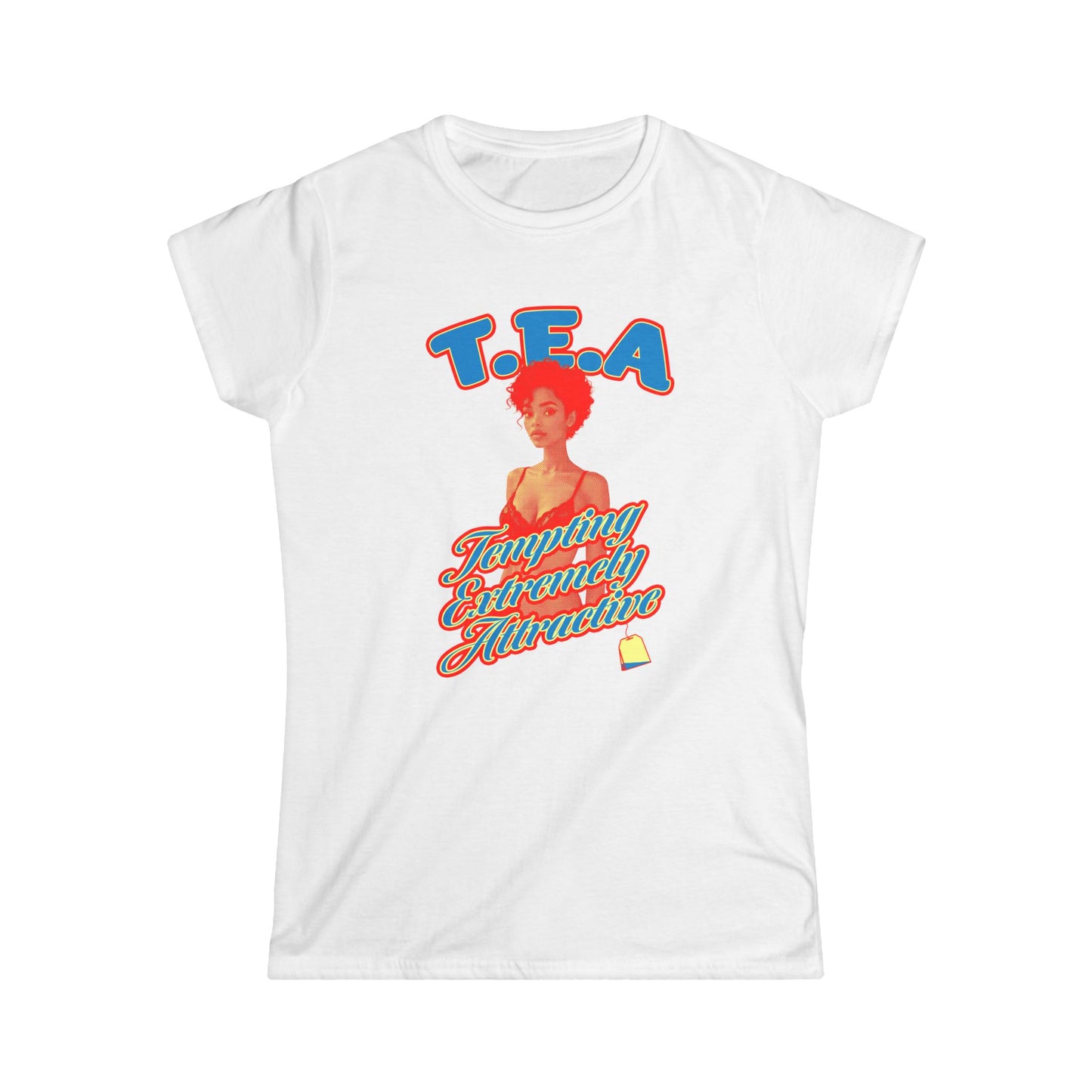 Body T.E.A. Women's Softstyle Tee - Fun and Flirty Graphic Shirt for Everyday Wear, Gifts & Festivals