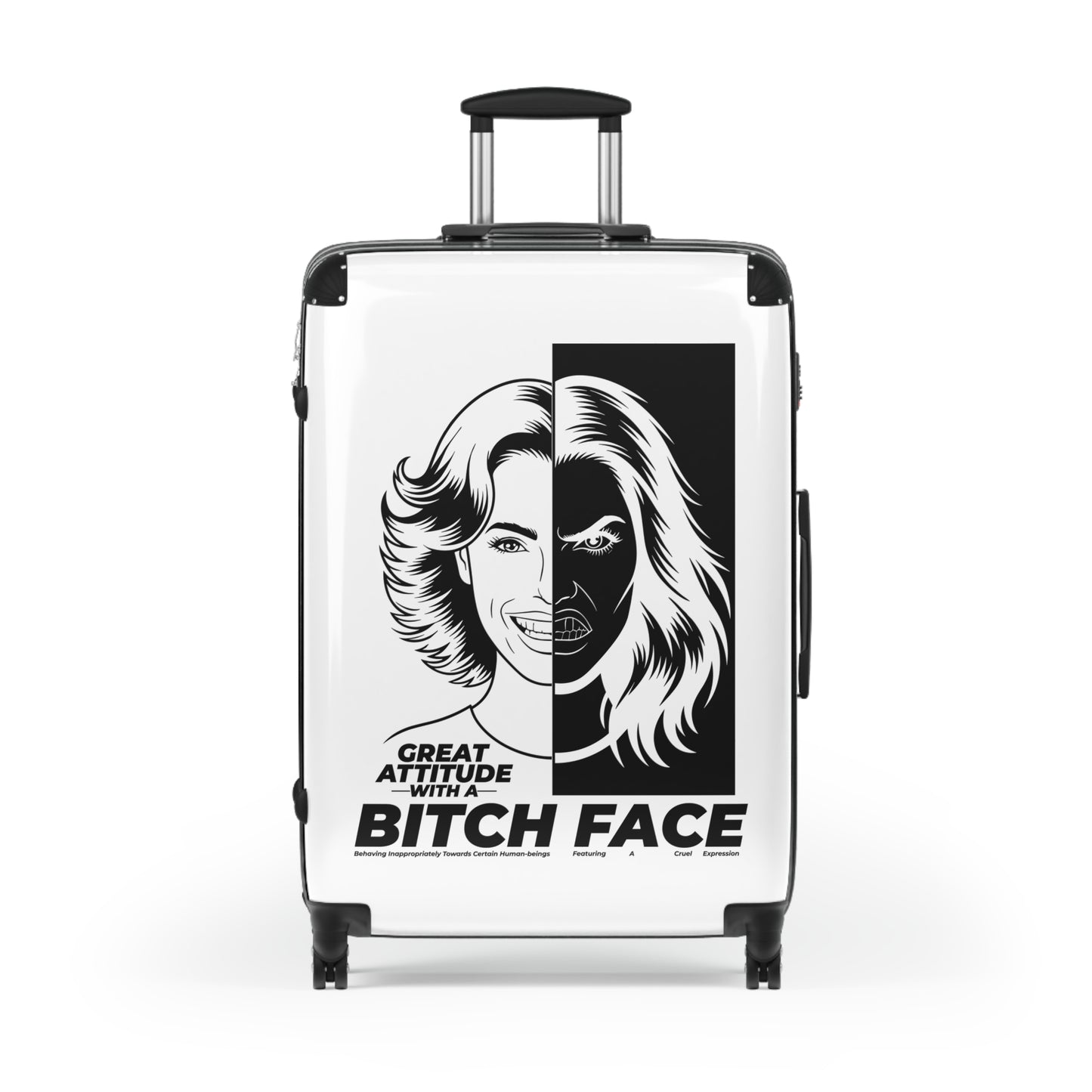 Bitch Face Suitcase - Travel Luggage for Bold Personalities, Funny Gift for Travelers, Great Attitude Luggage, Stylish Carry-On for [...]