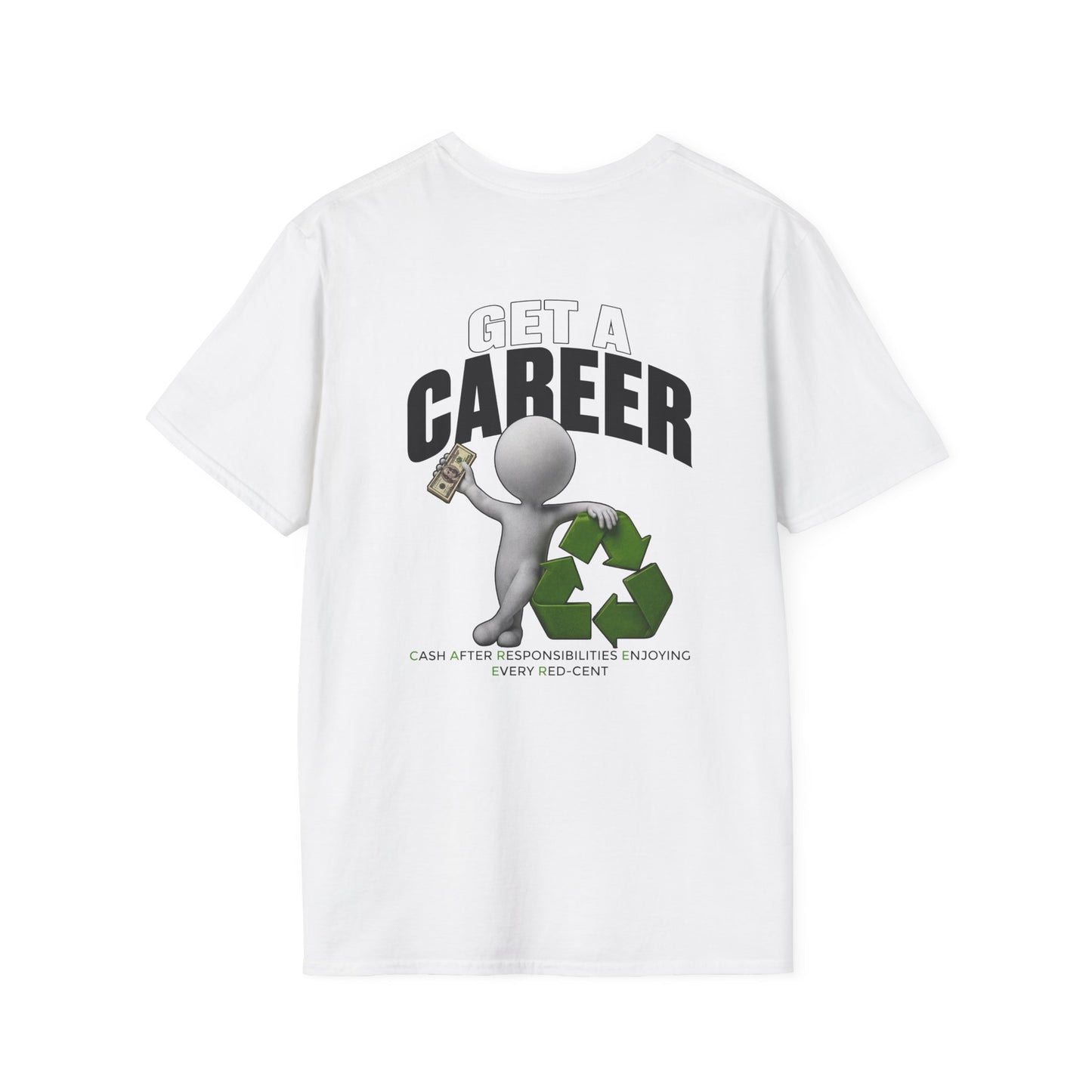 Graphic Tee — “F#CK Job” Anti-Work Money Stack T-Shirt